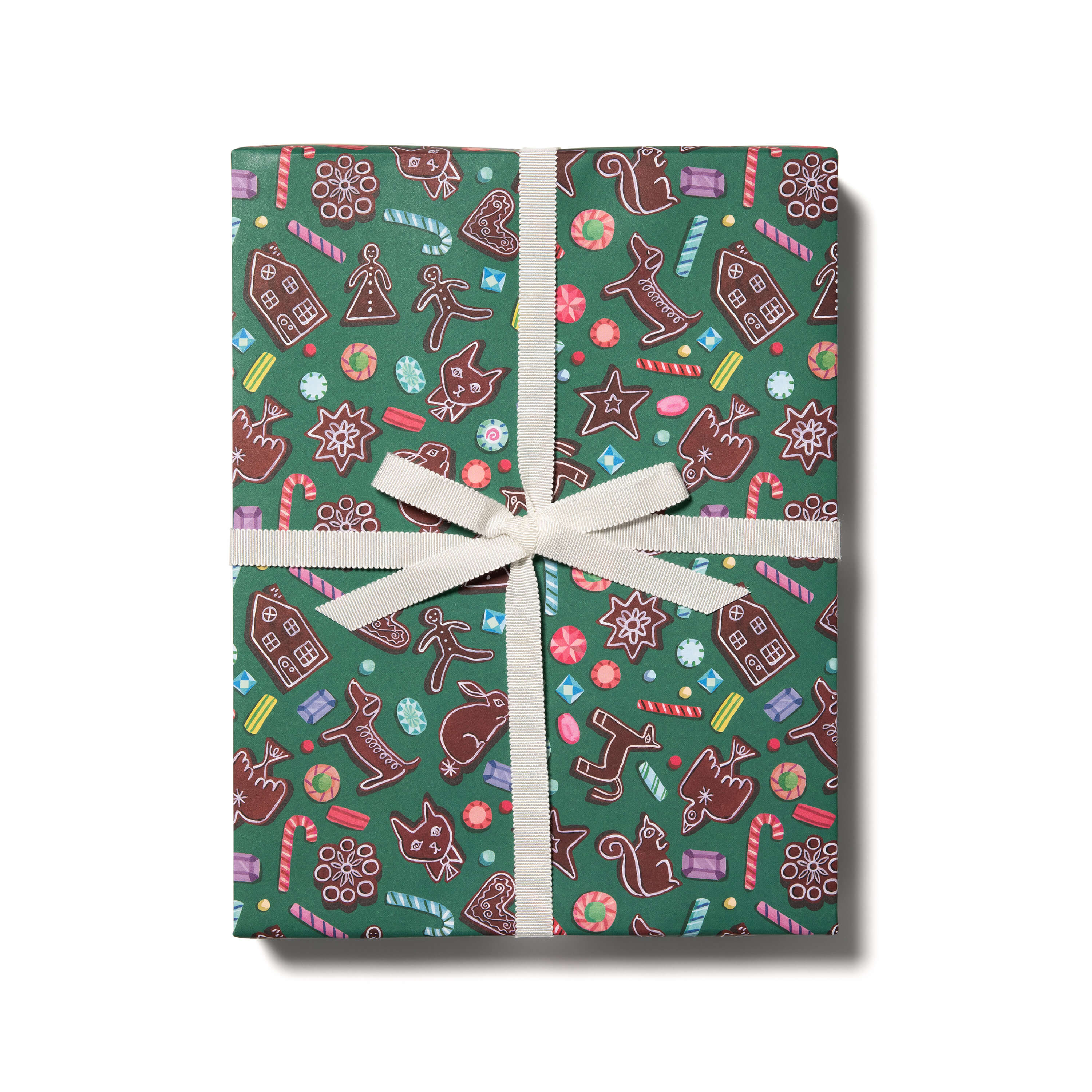 Gingerbread wrapping paper SINGLE