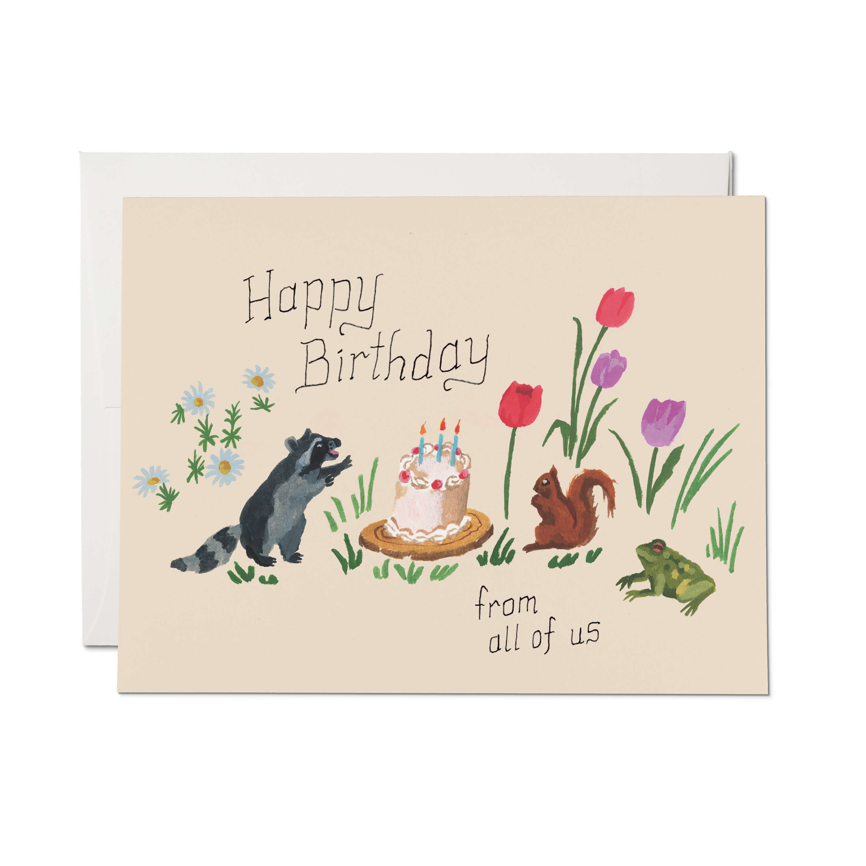 Birthday Critters greeting card Single
