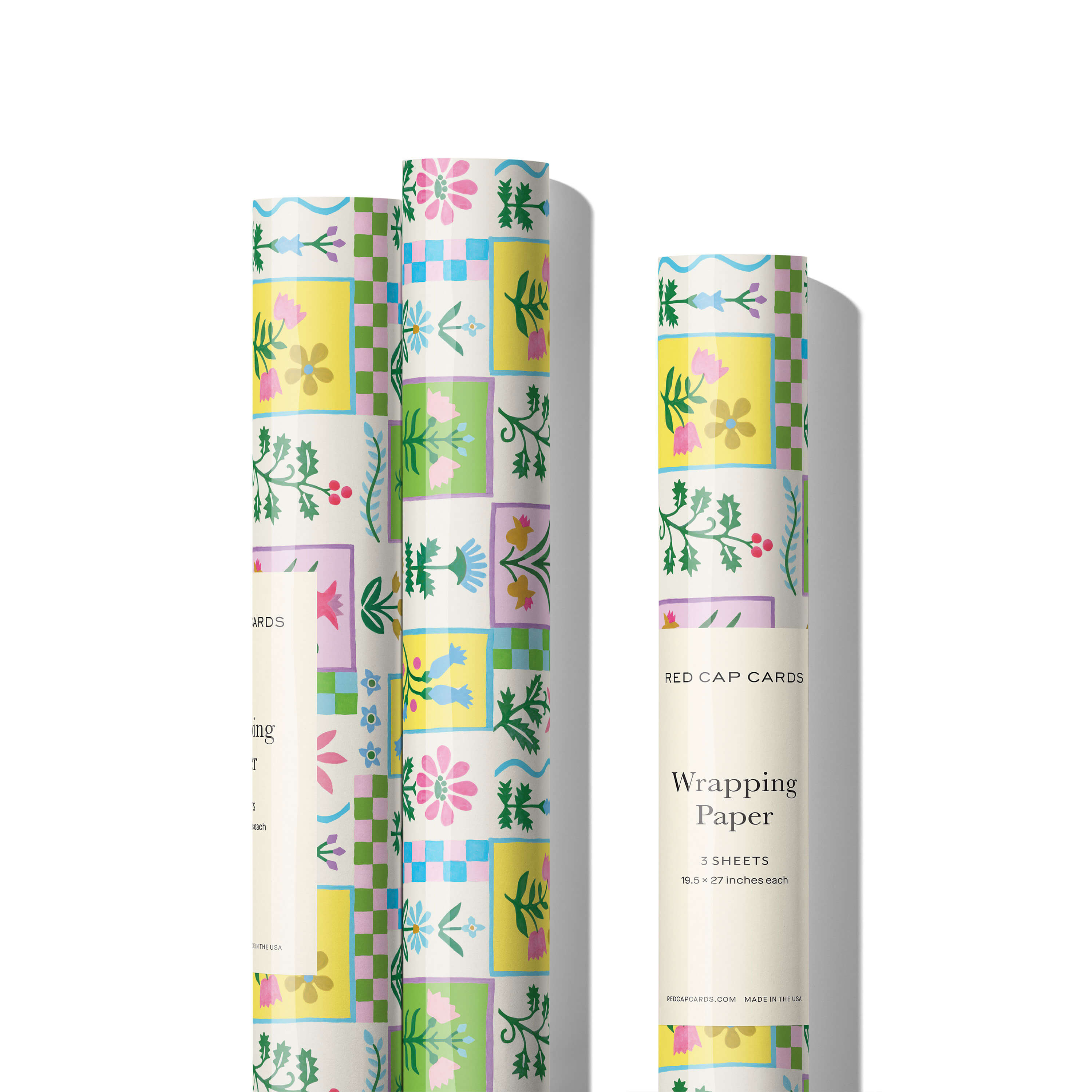 Retro Flower wrapping paper Single