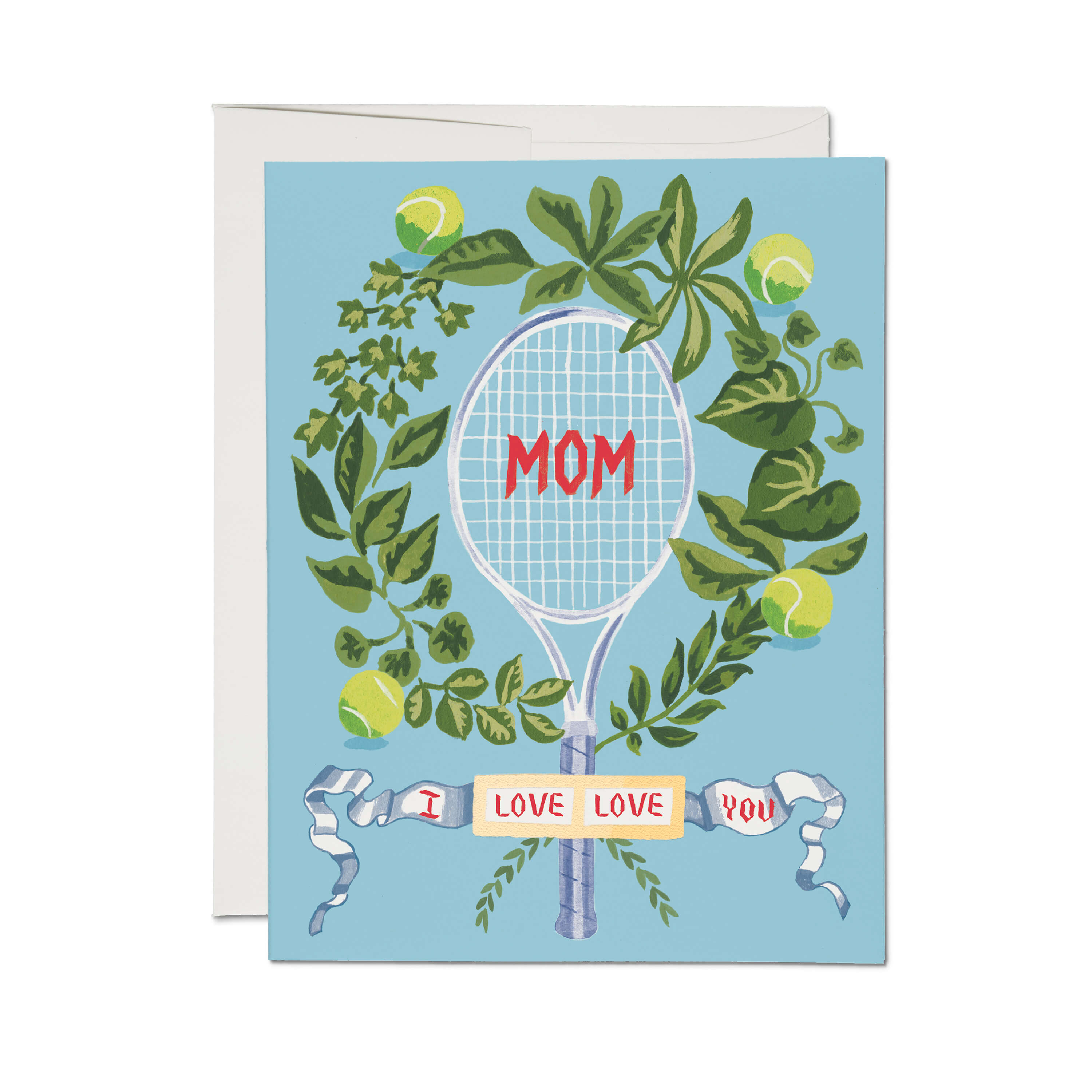 Tennis Mom greeting card Single