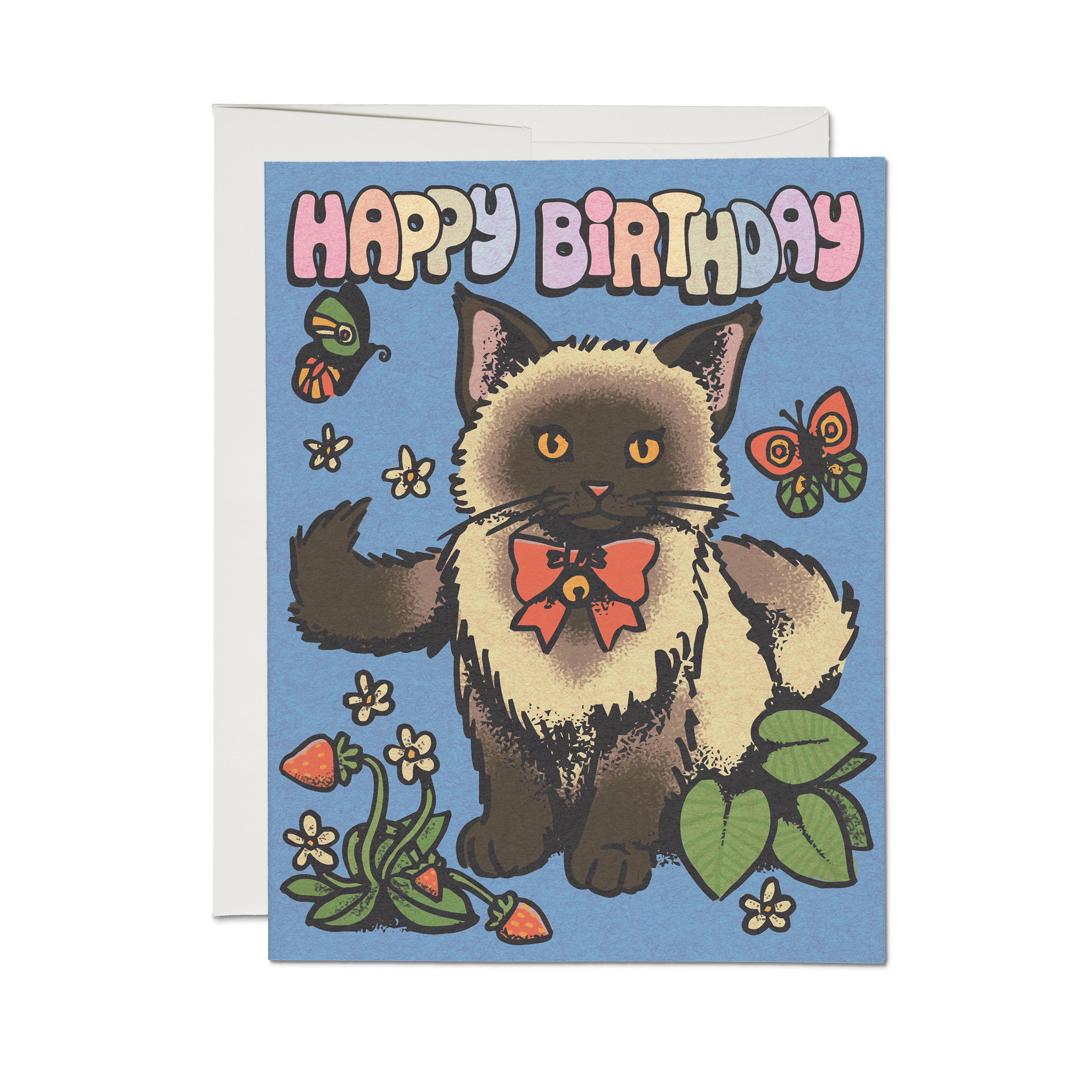 Siamerse Birthday greeting card Single