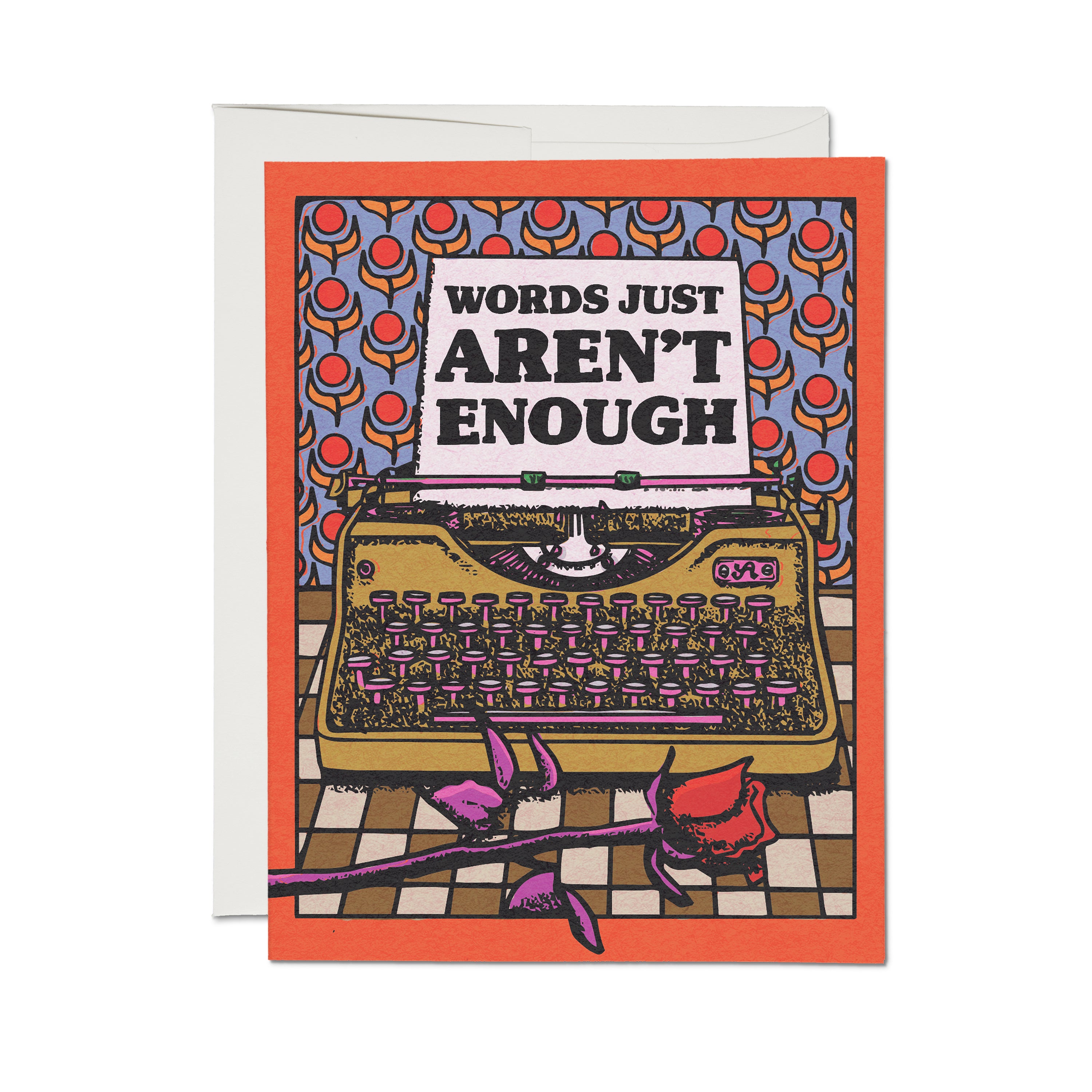 Words Aren't Enough greeting card Single