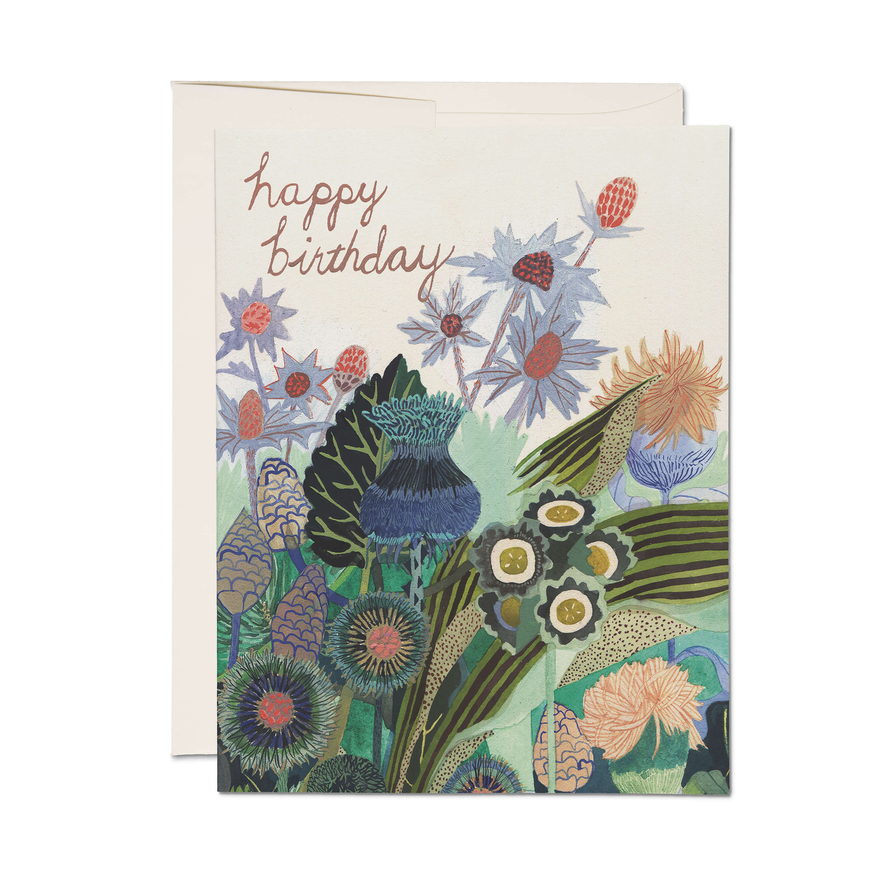 Thistle greeting card Single