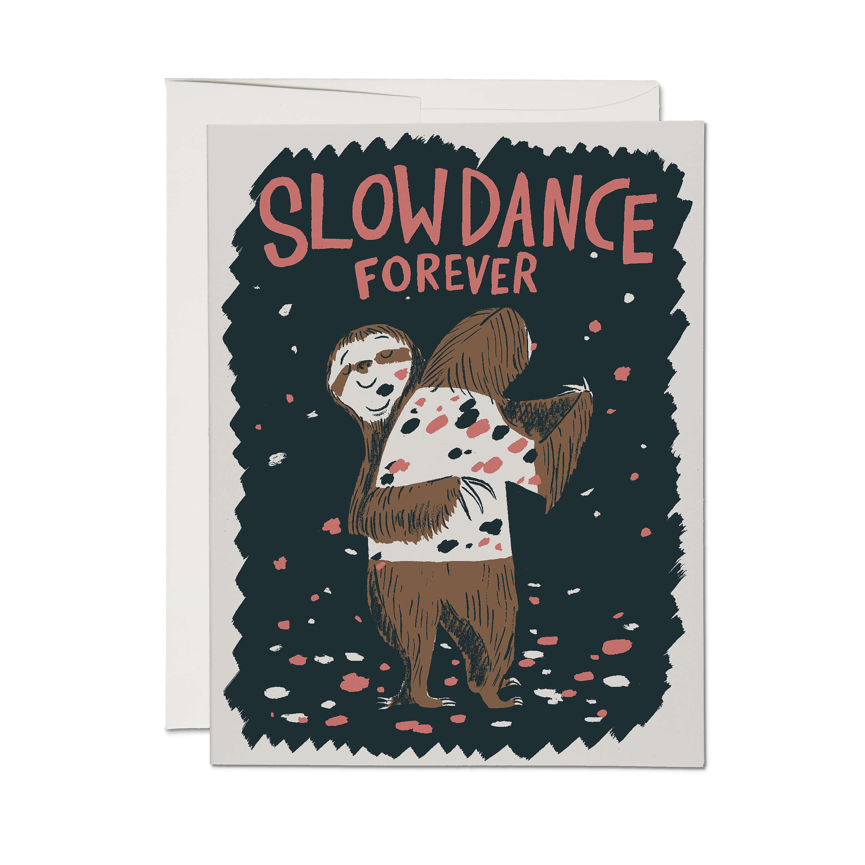 Slow Dance Sloths greeting card Single
