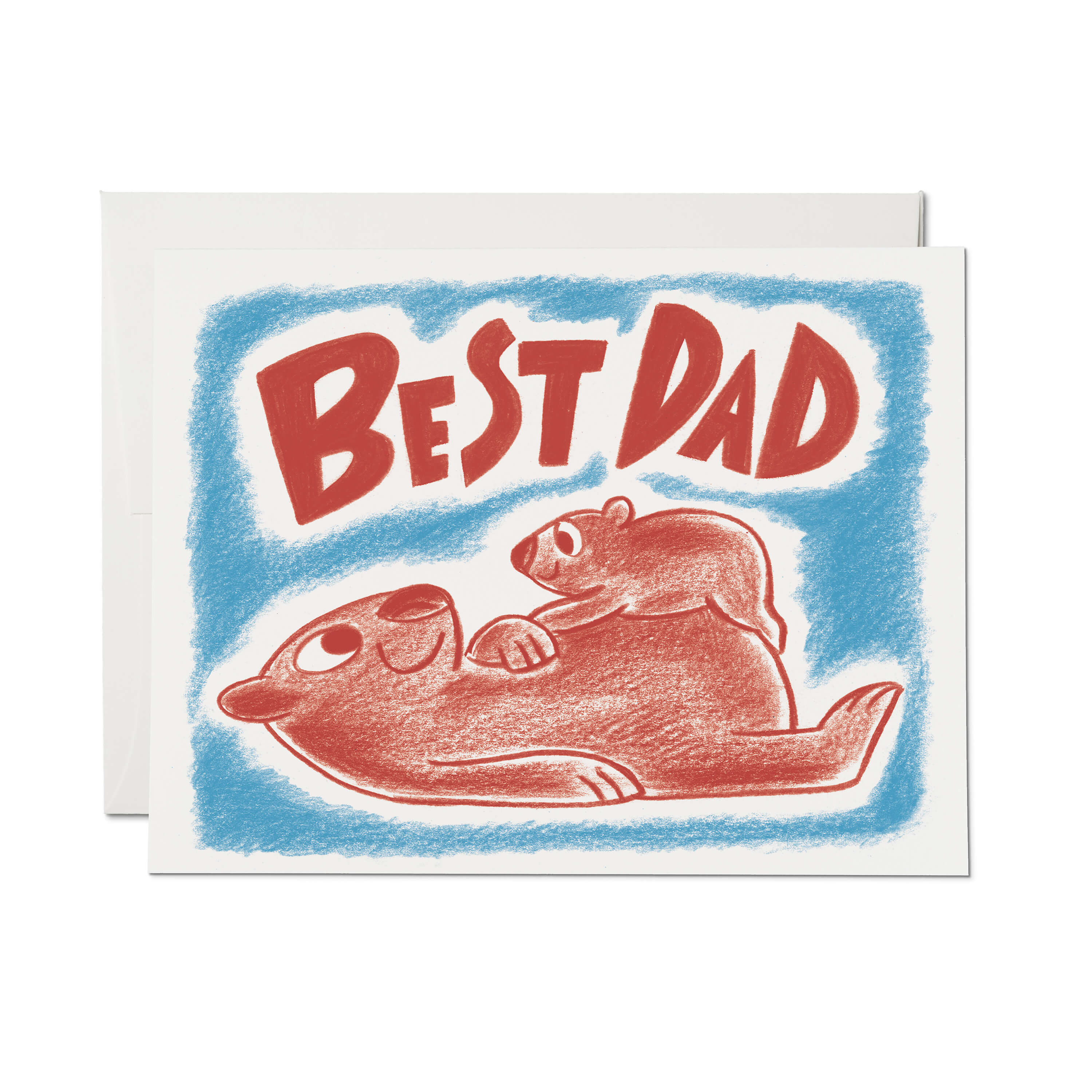 Wombat Dad greeting card Single
