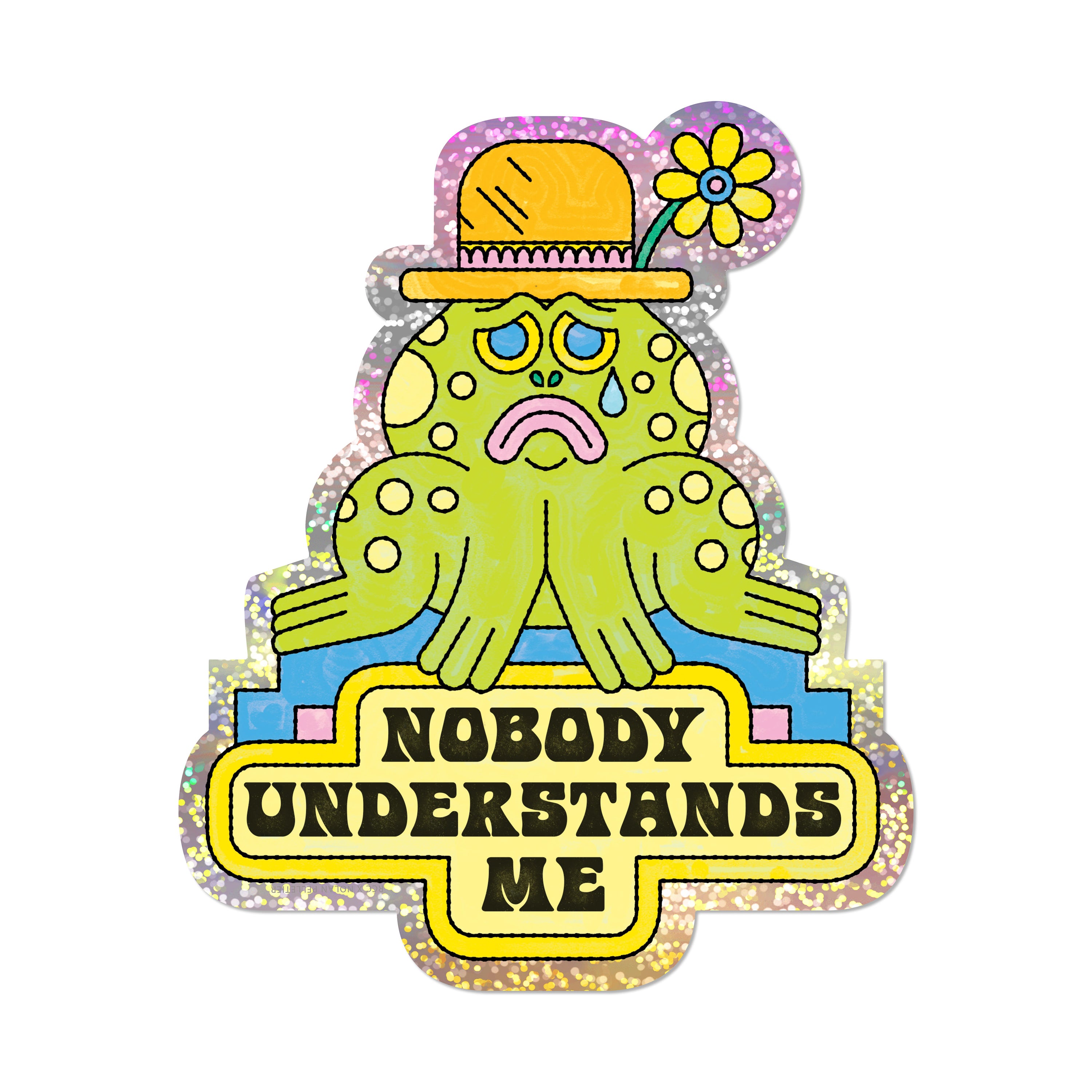 Nobody Understands Me sticker Red Cap Cards
