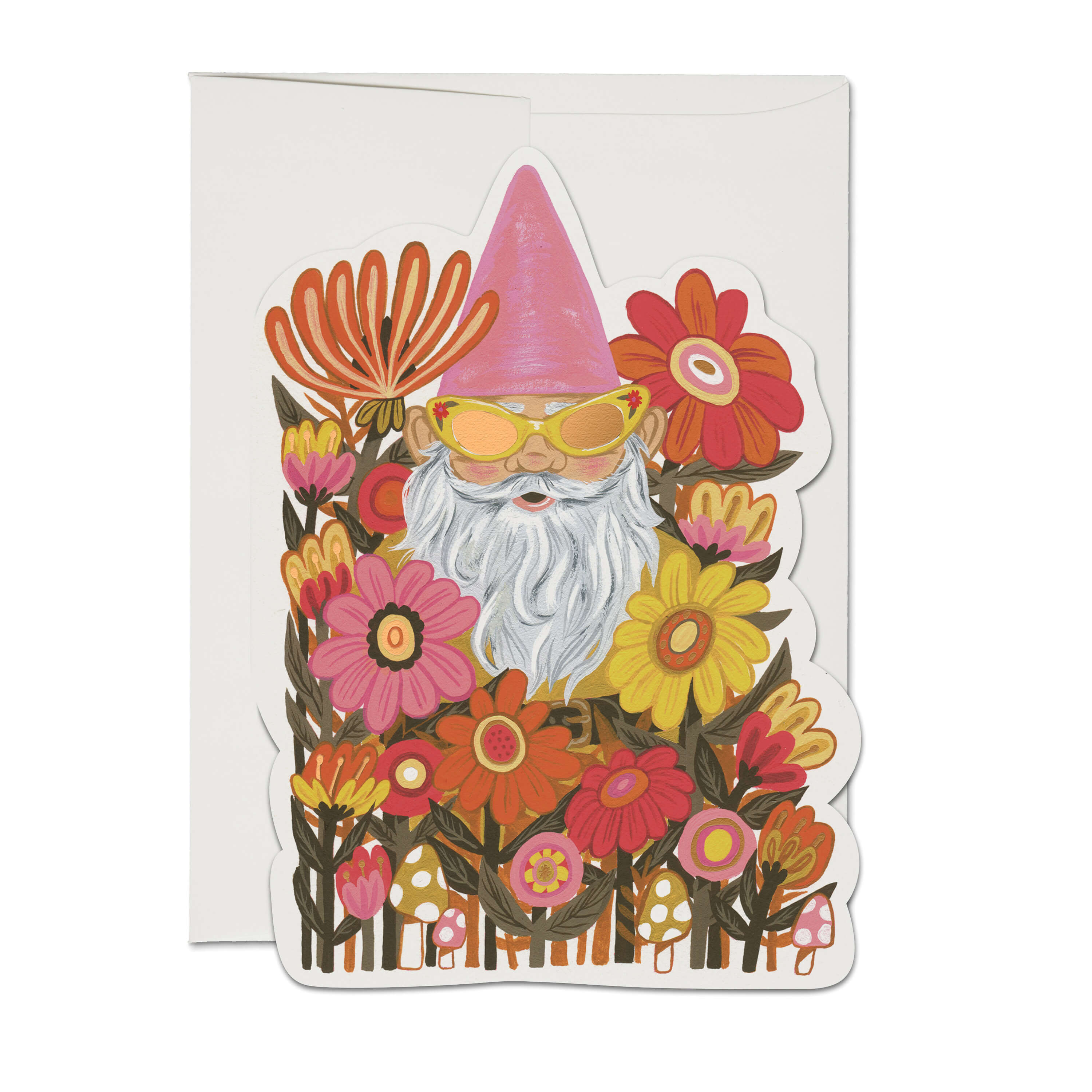 Radical Gnome greeting card Single