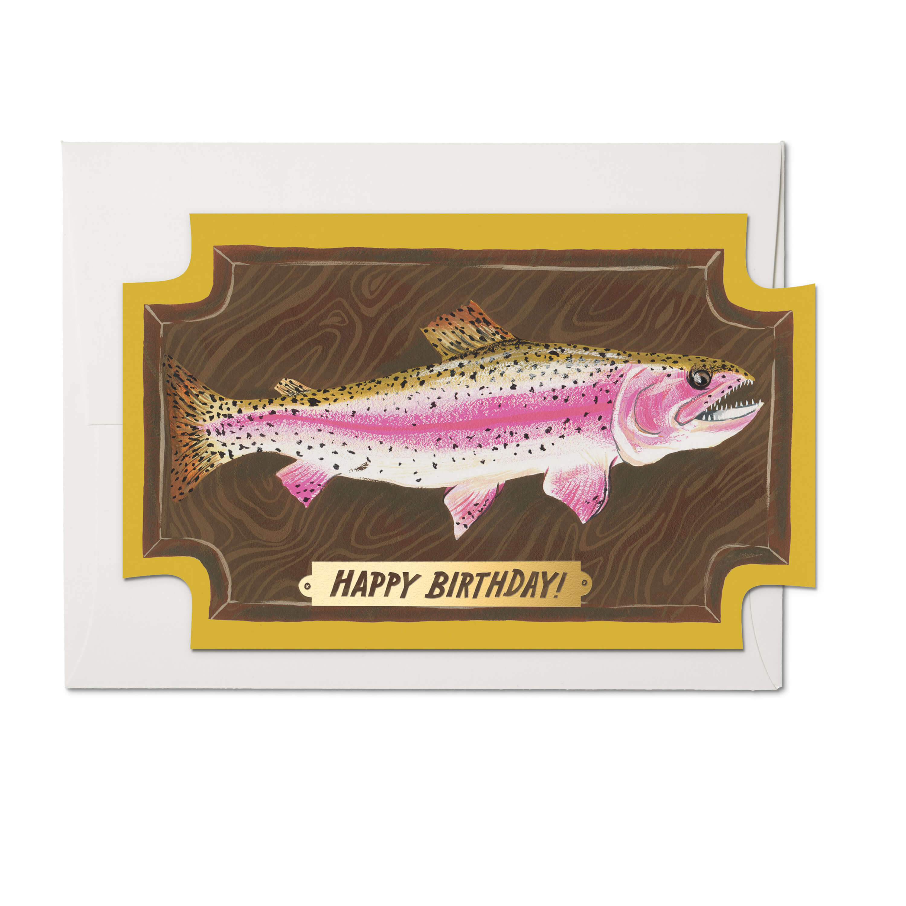 Mounted Fish greeting card Single