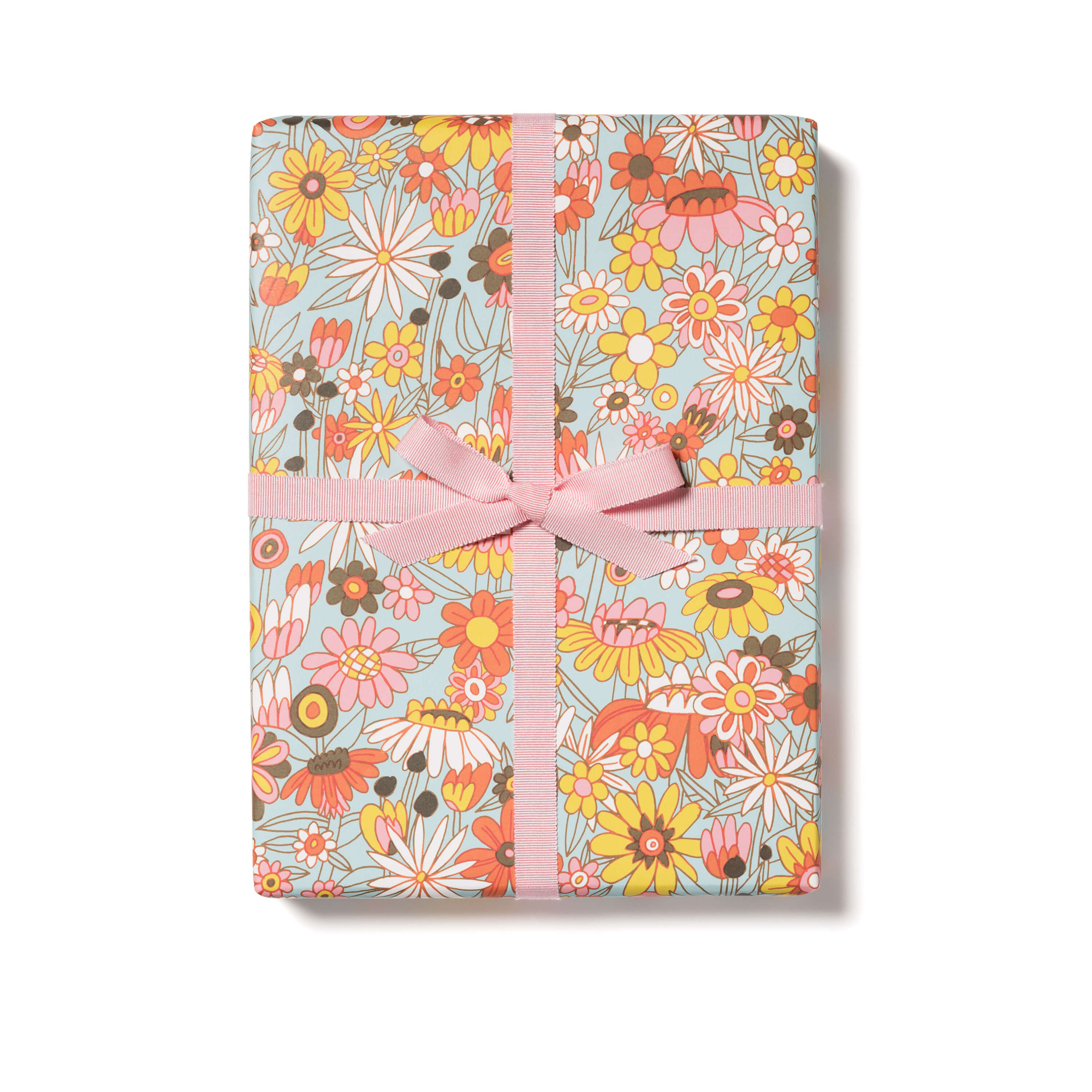 Groovy Bloom wrapping paper SINGLE