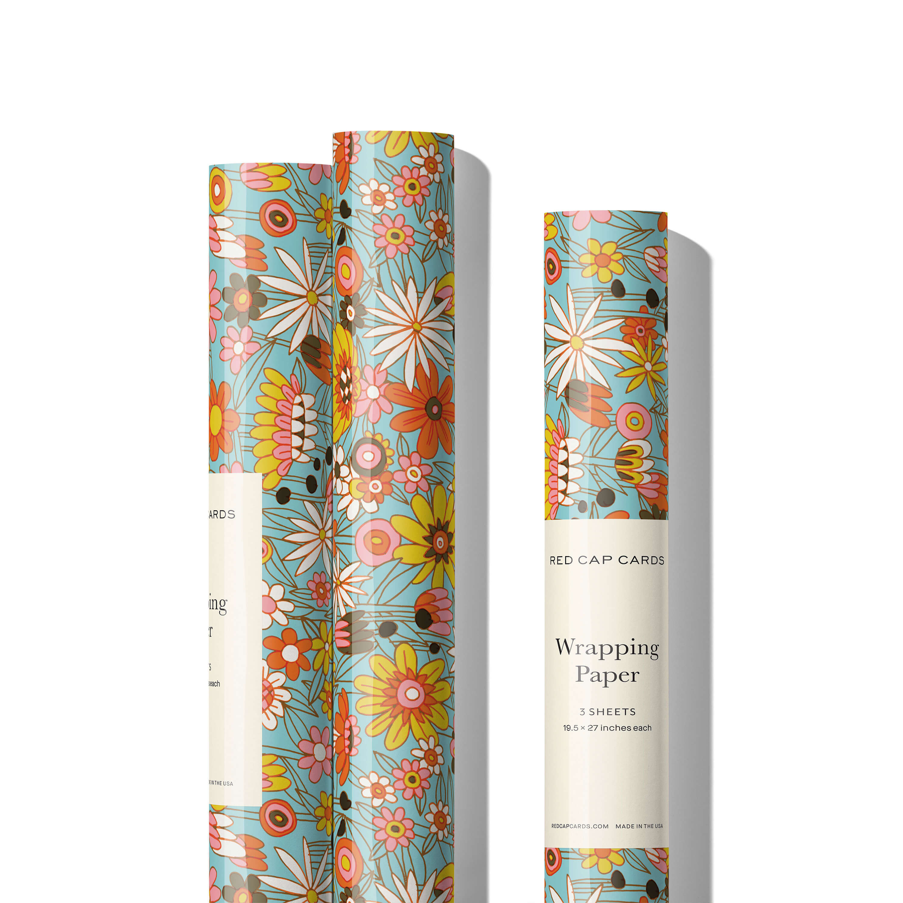 Groovy Bloom wrapping paper Single