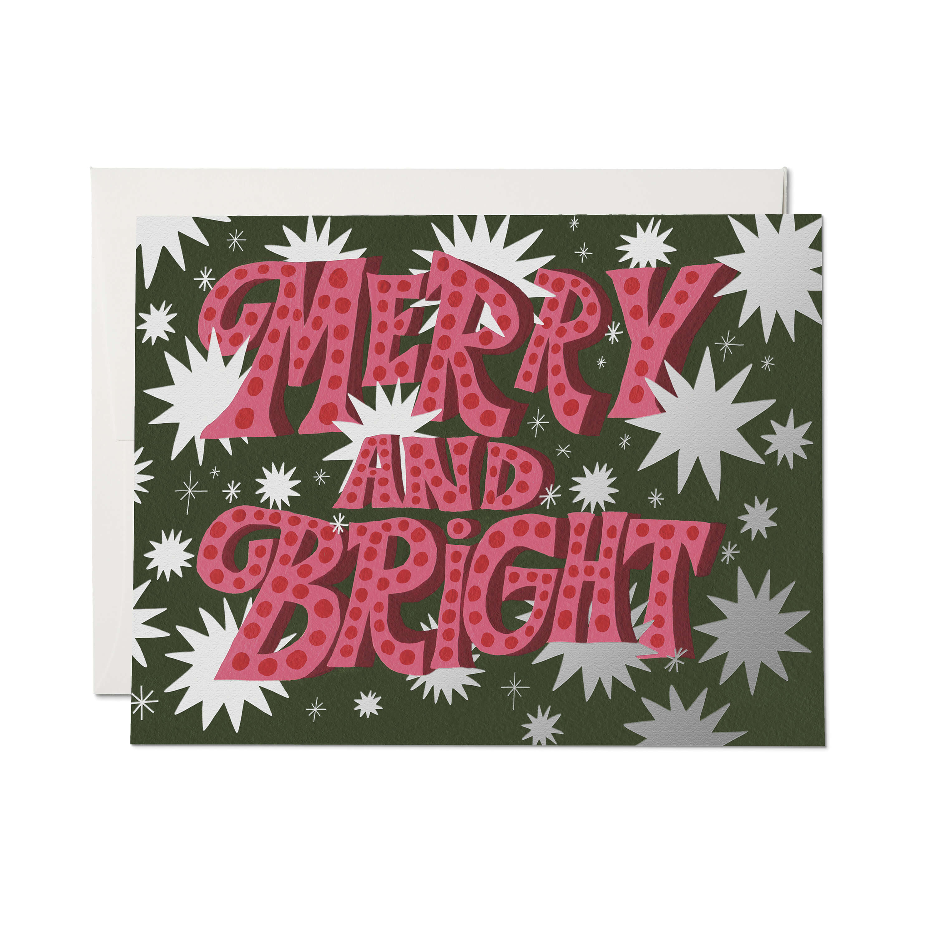 Sparkling Merry greeting card Single