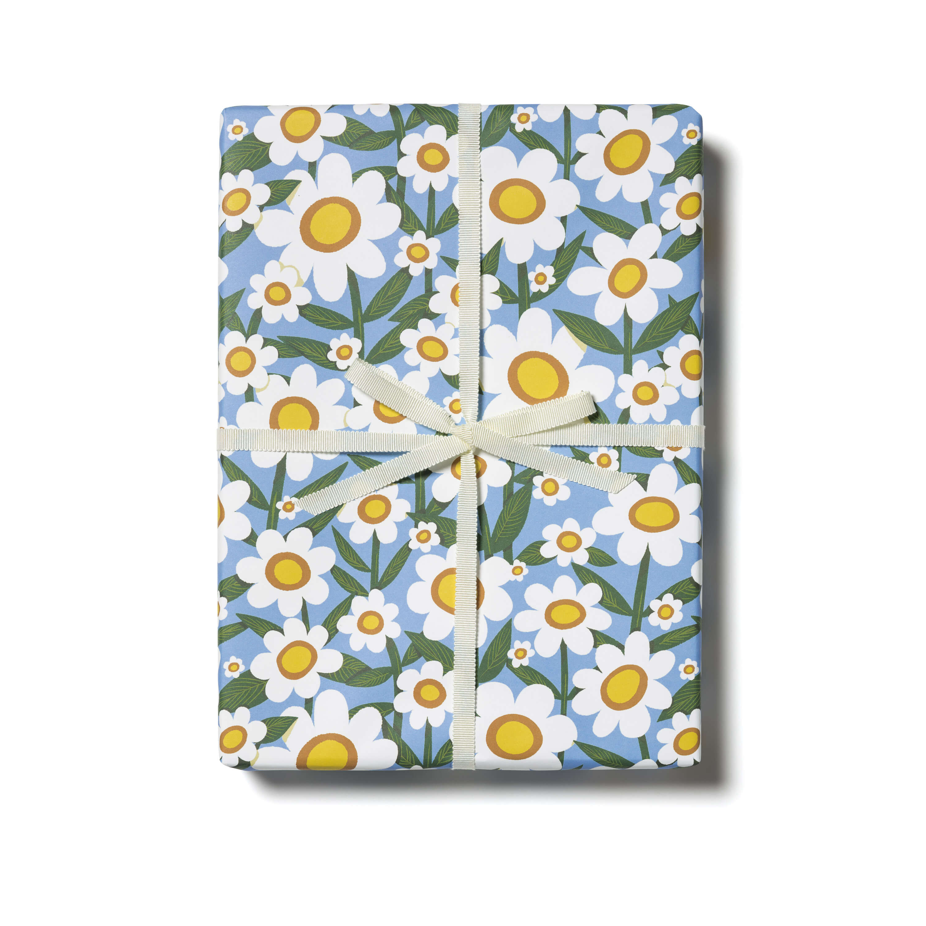 Seventies Daisy wrapping paper SINGLE