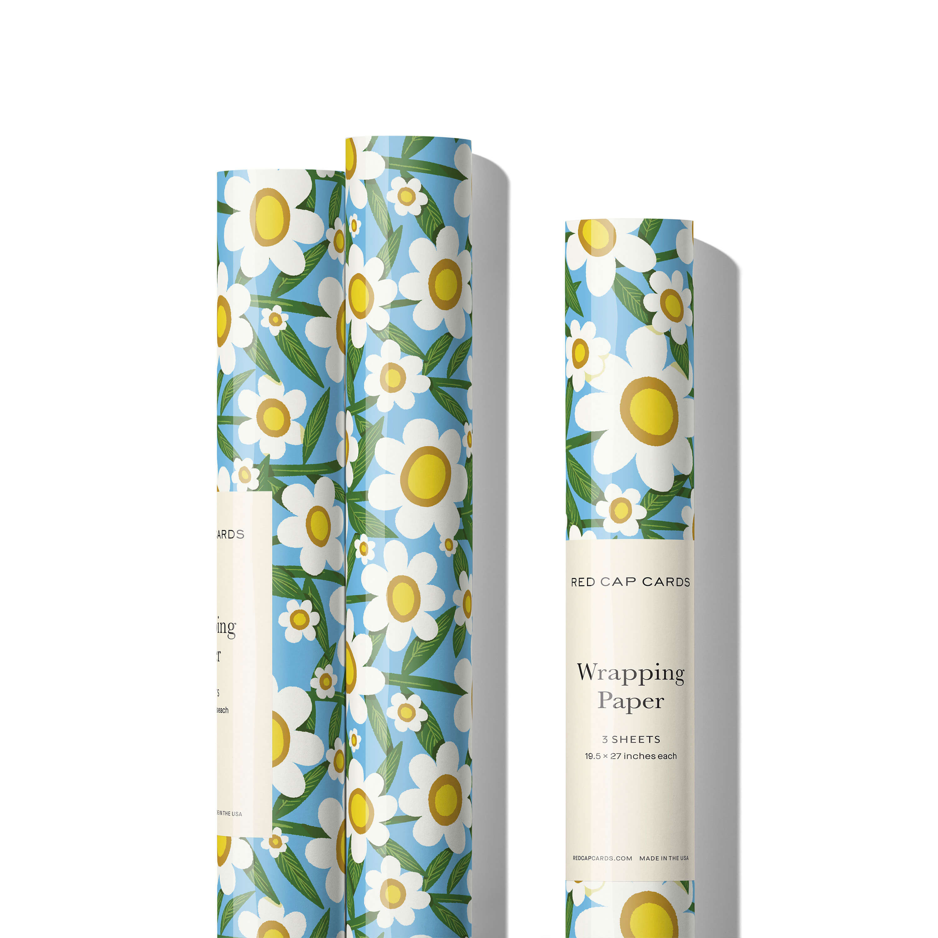 Seventies Daisy wrapping paper Single