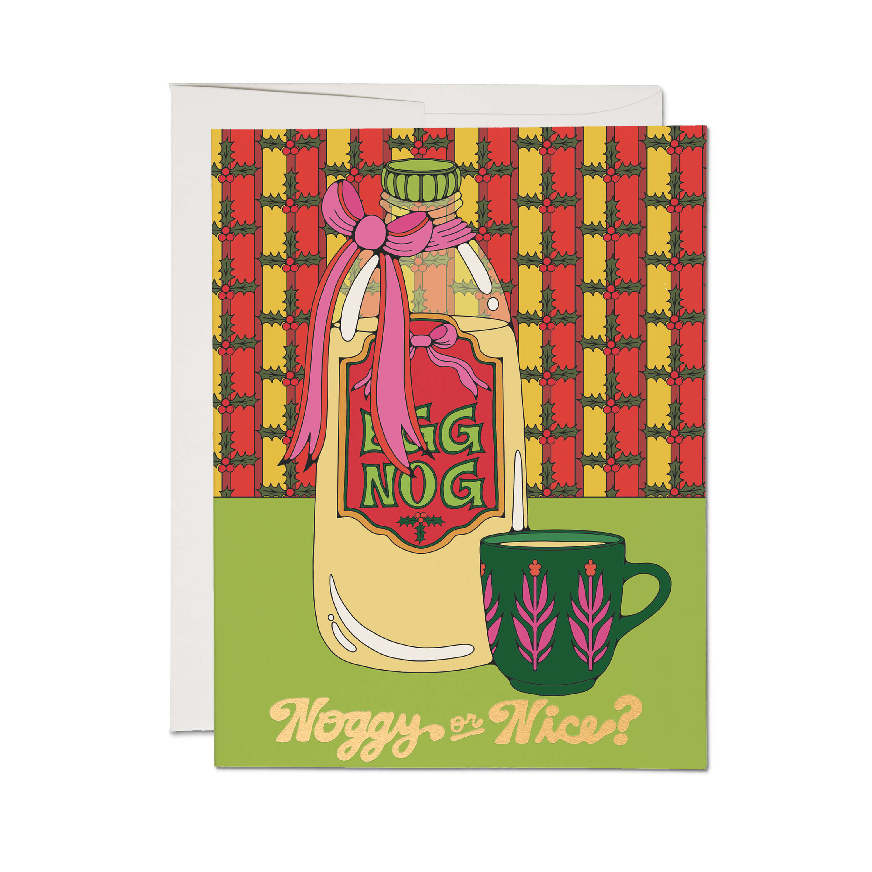 Noggy or Nice greeting card Single