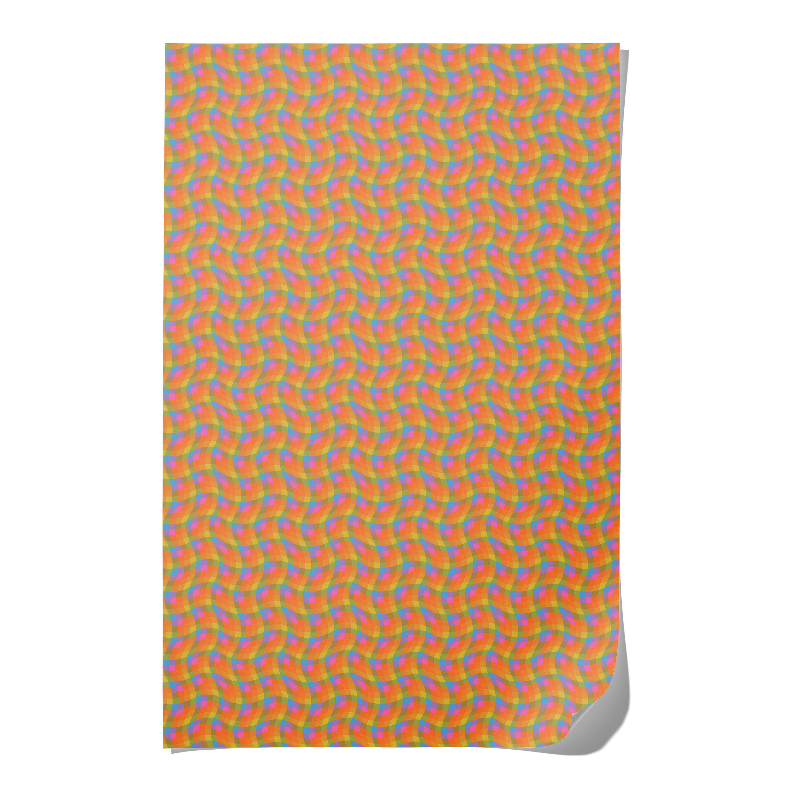 Trippy Checker wrapping paper Single