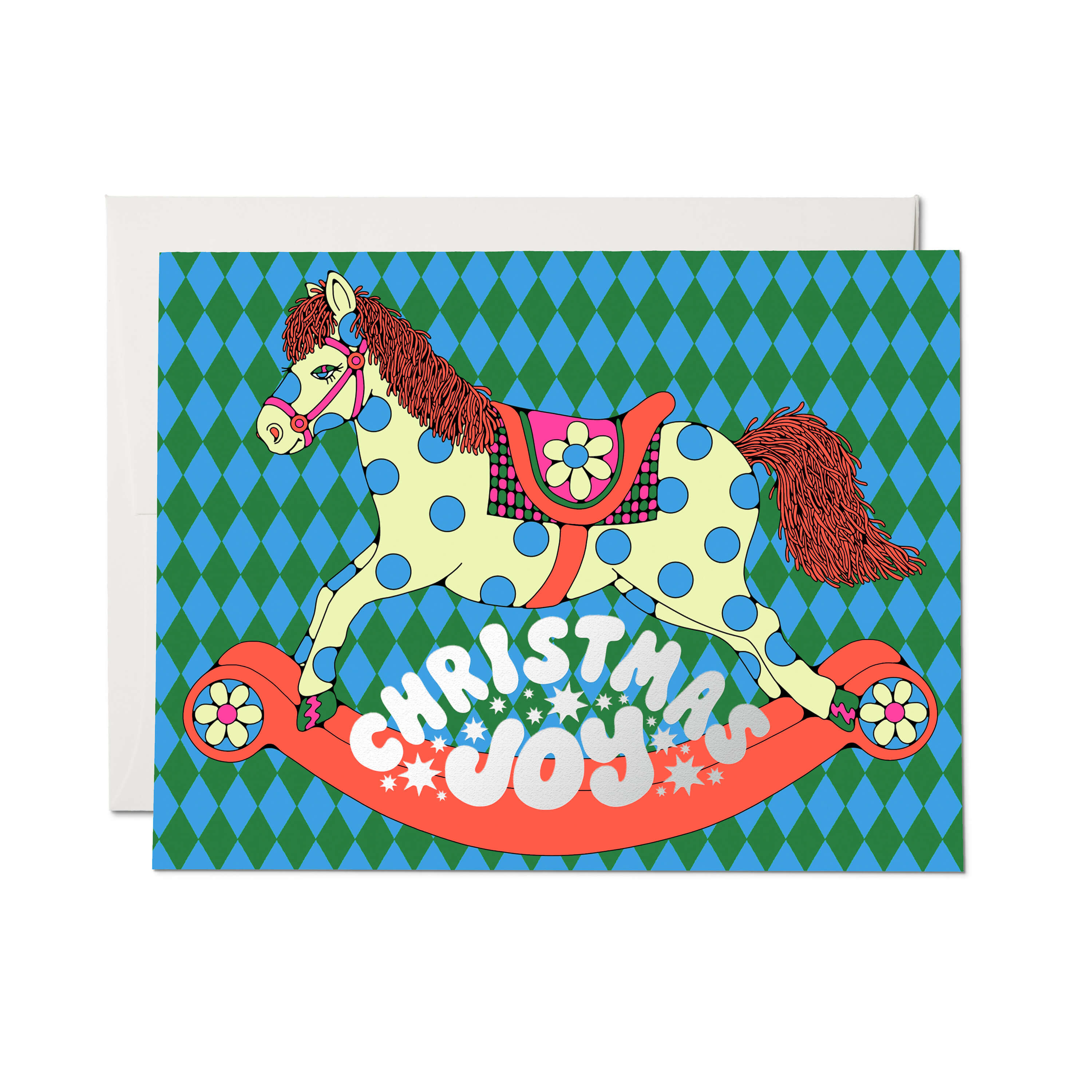 Christmas Horse greeting card Single