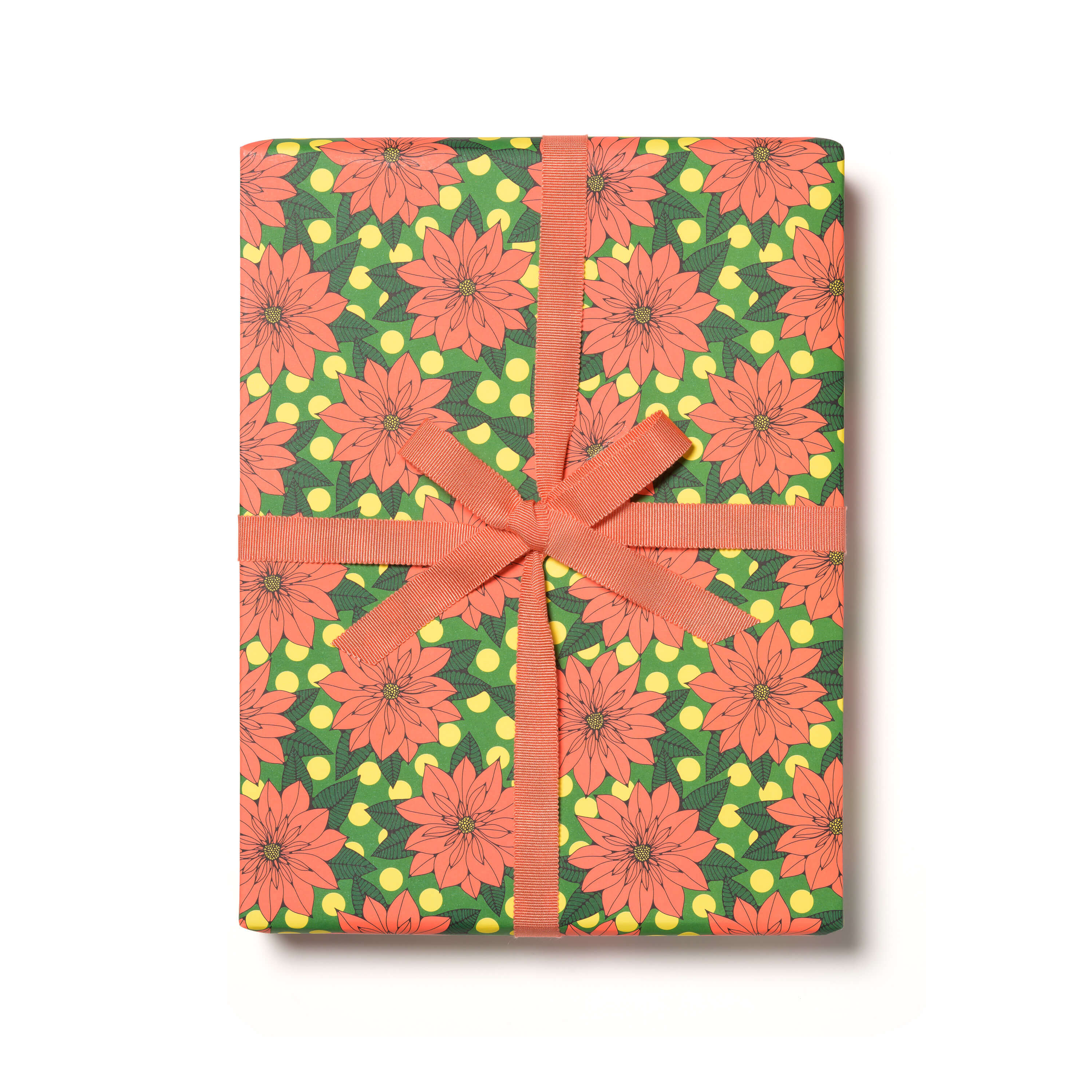 Big Poinsettia wrapping paper Single