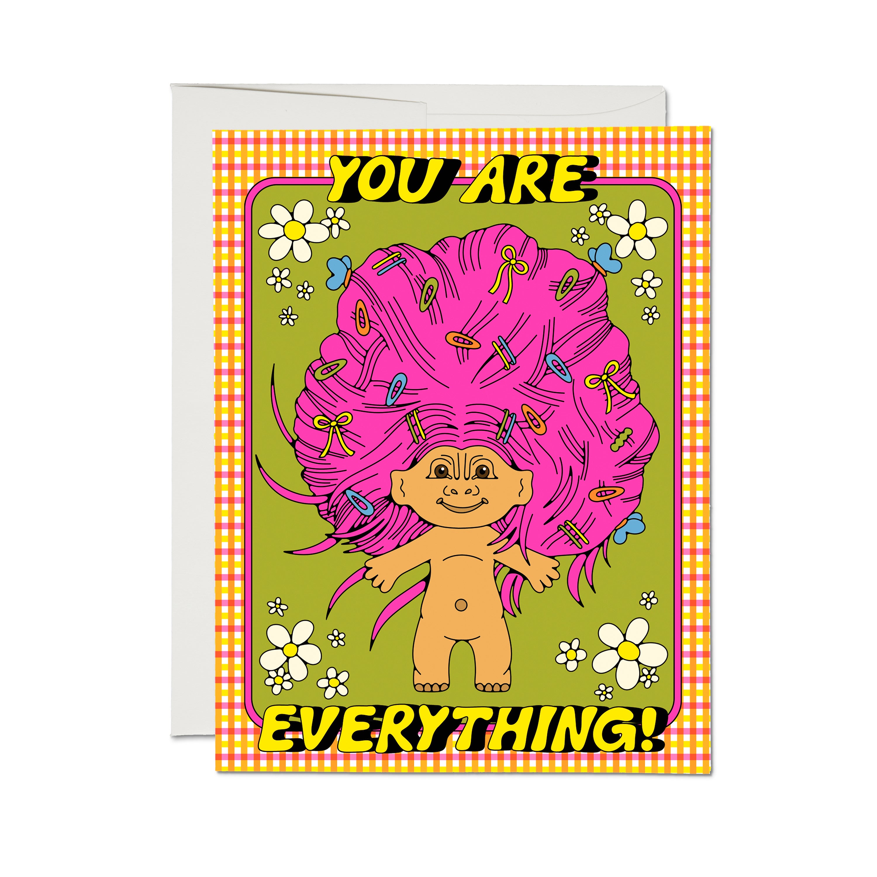 Everything Troll greeting card Single