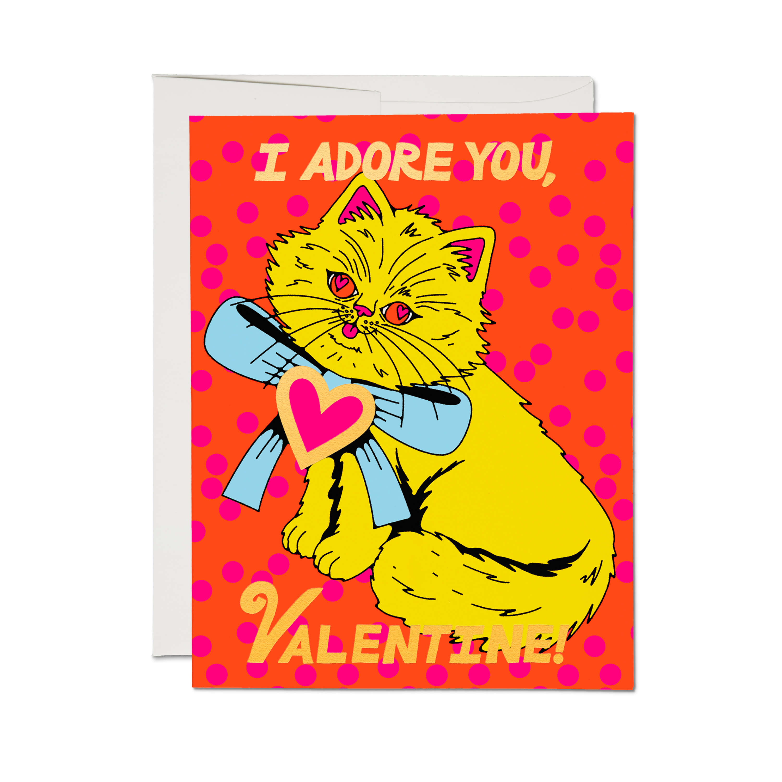 I Adore You greeting card Single