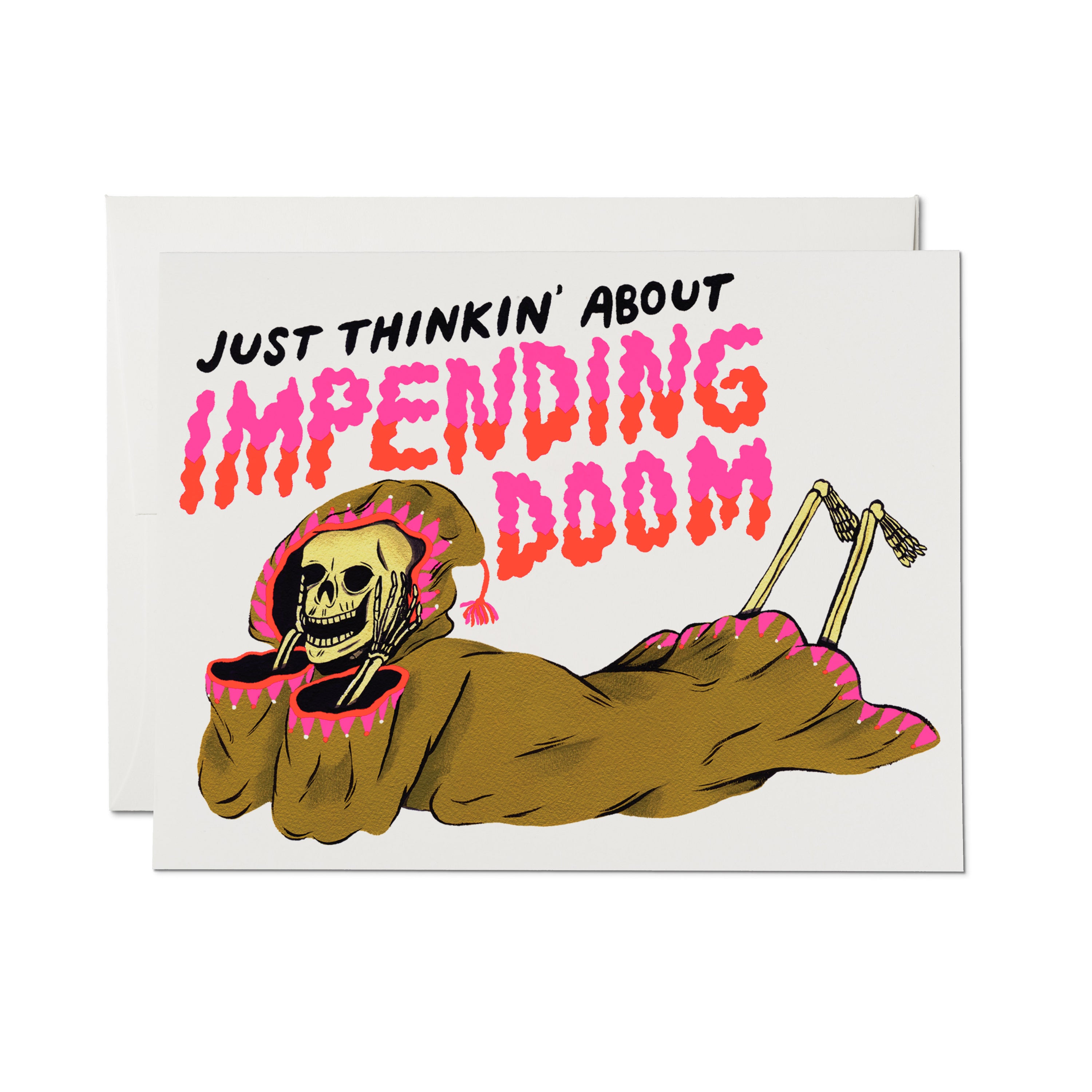 graded pokemon cards uk Impending Doom greeting card – Red Cap Cards