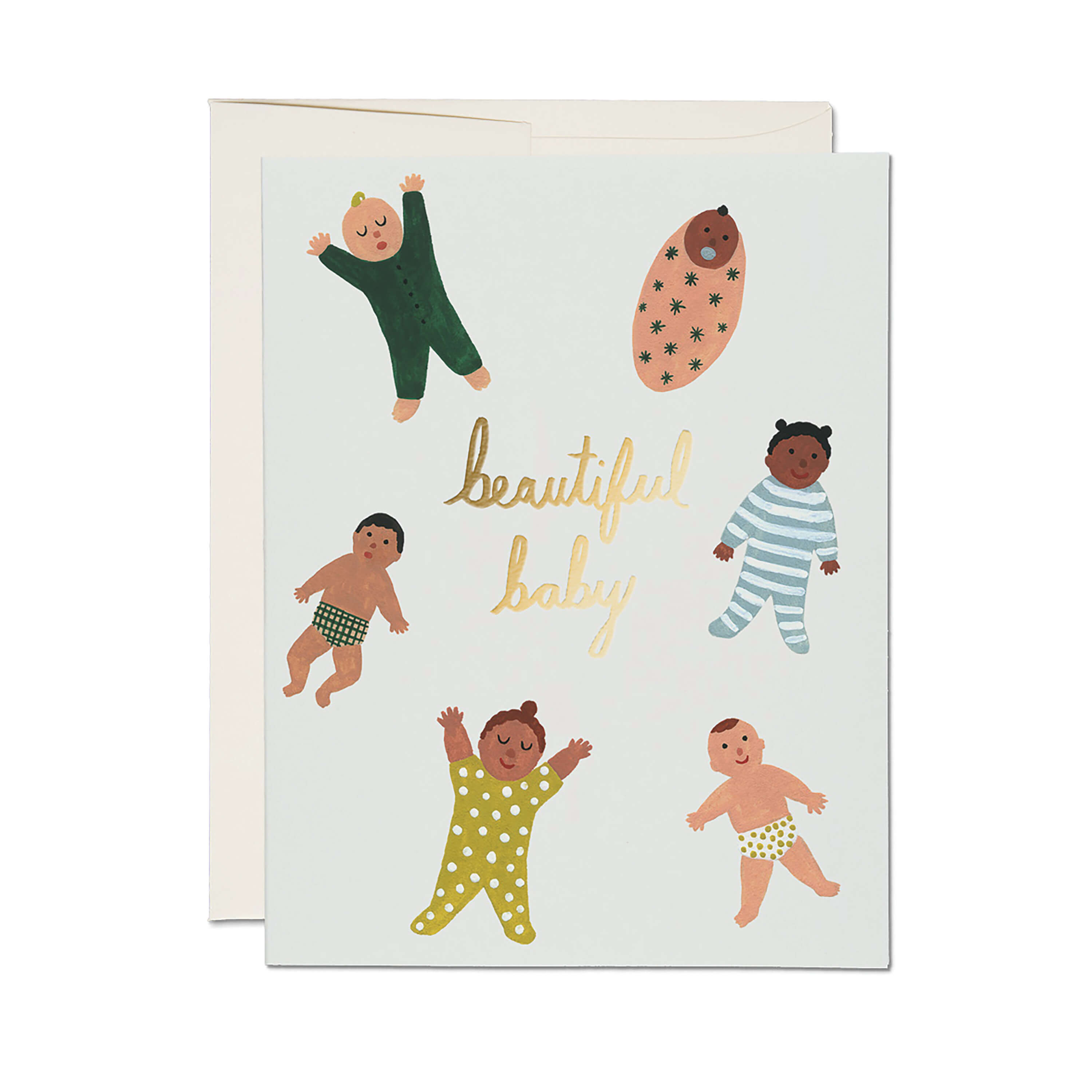 Beautiful Baby greeting card Single