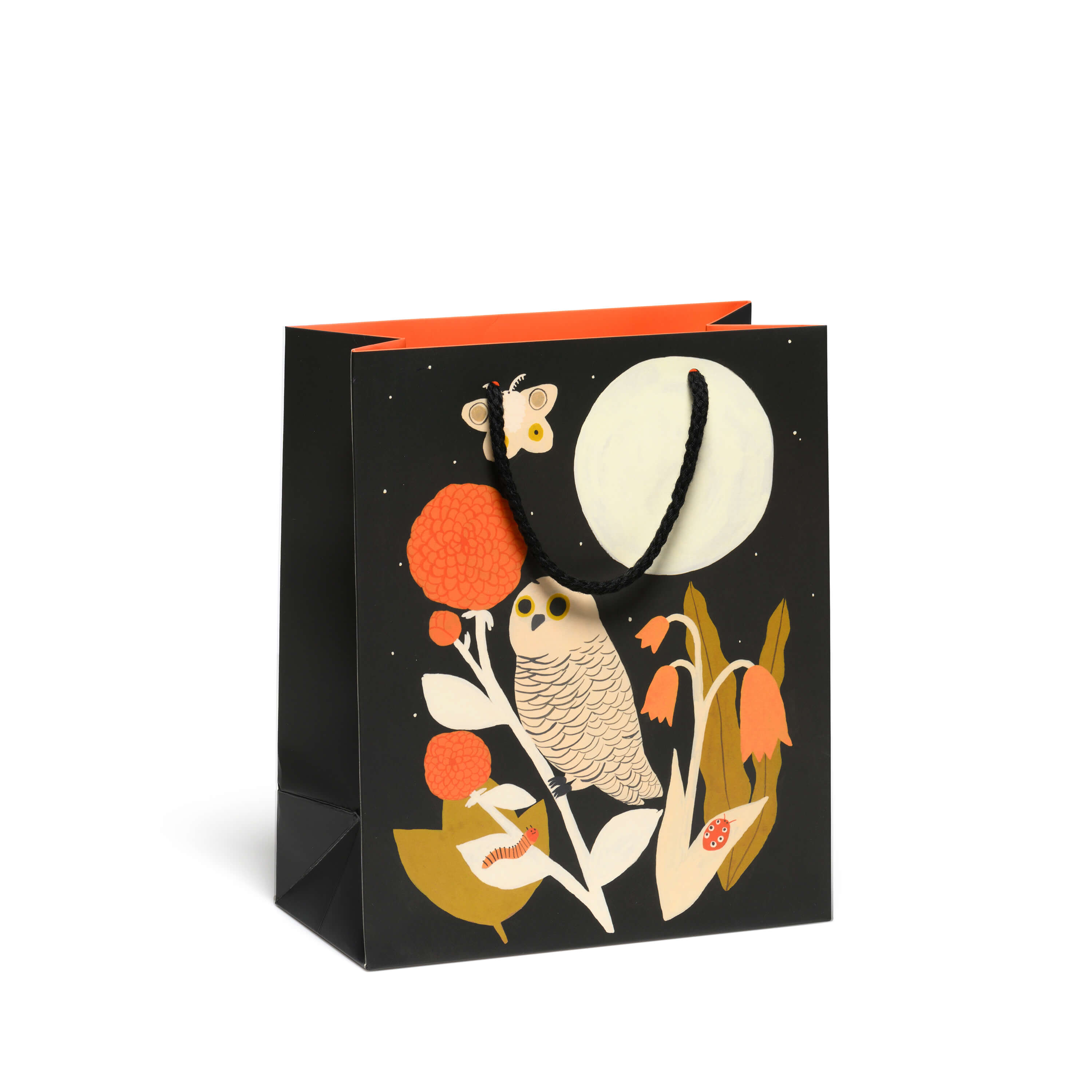 Owl and Moth medium gift bag Medium