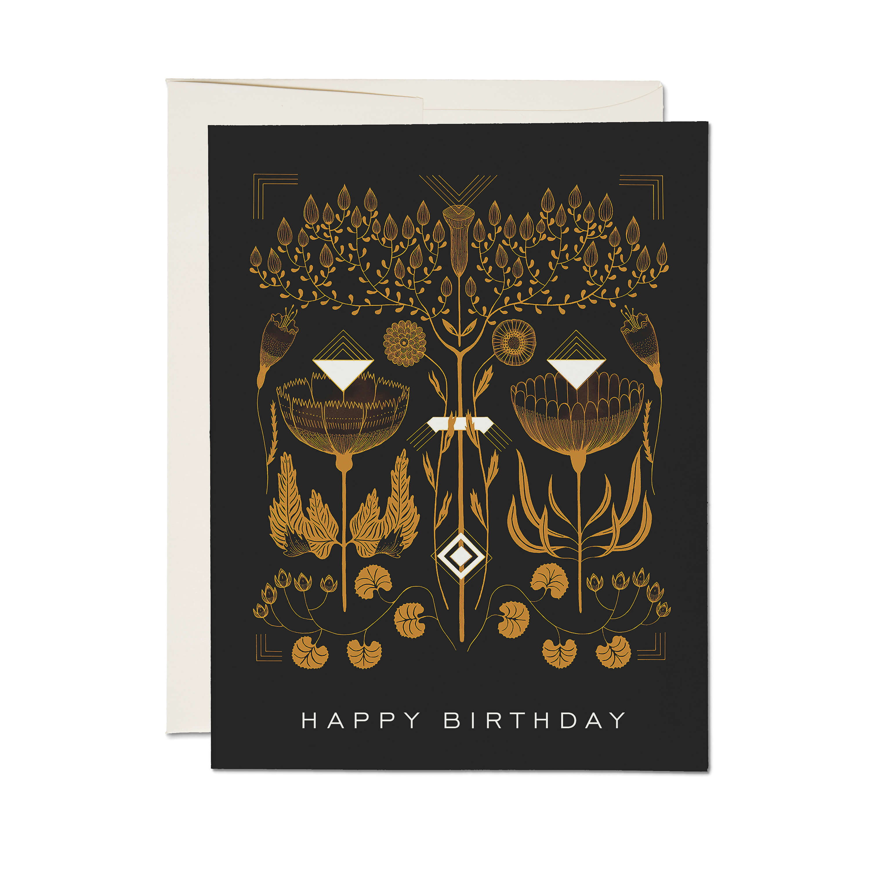 Amber Gold greeting card Single