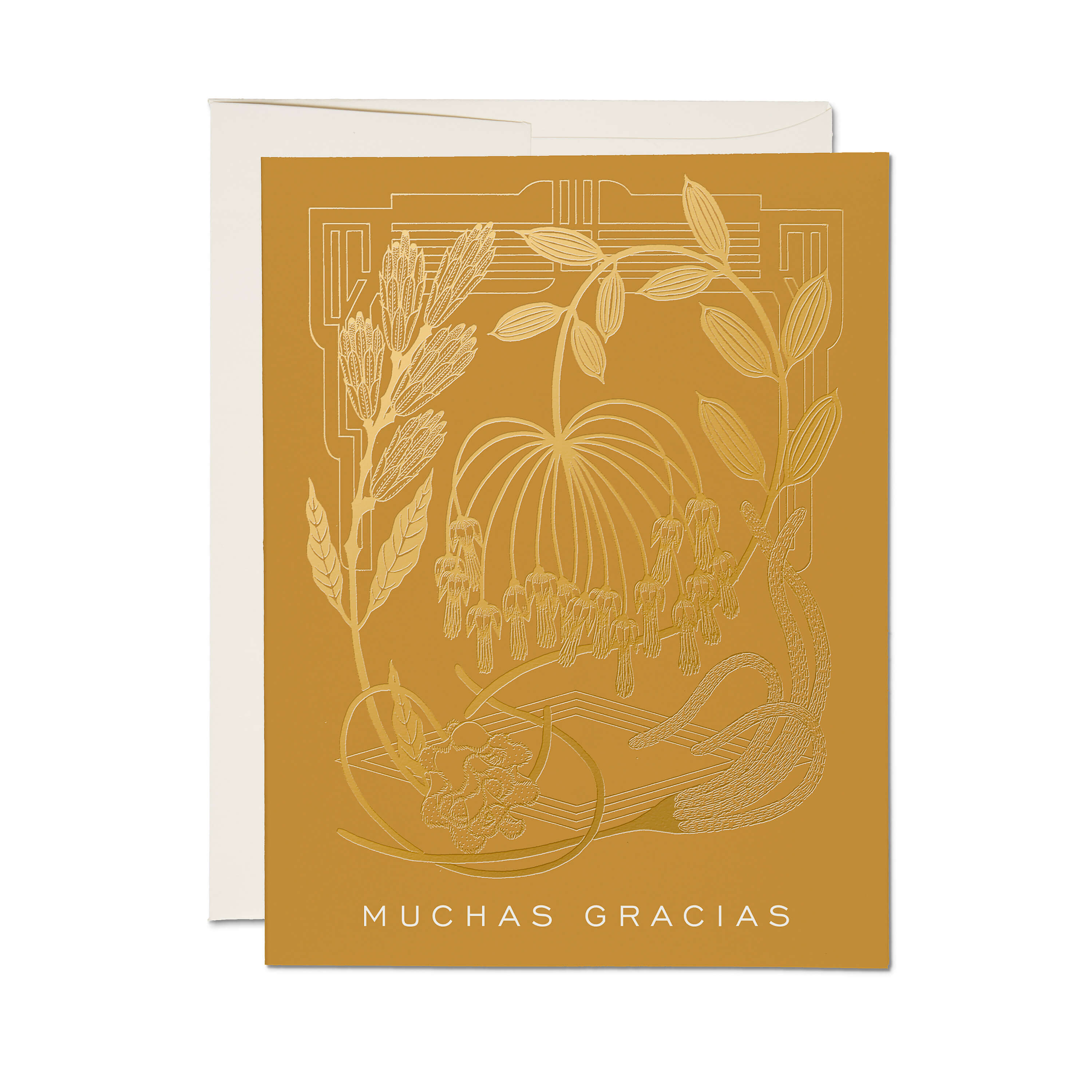 Mustard greeting card Single