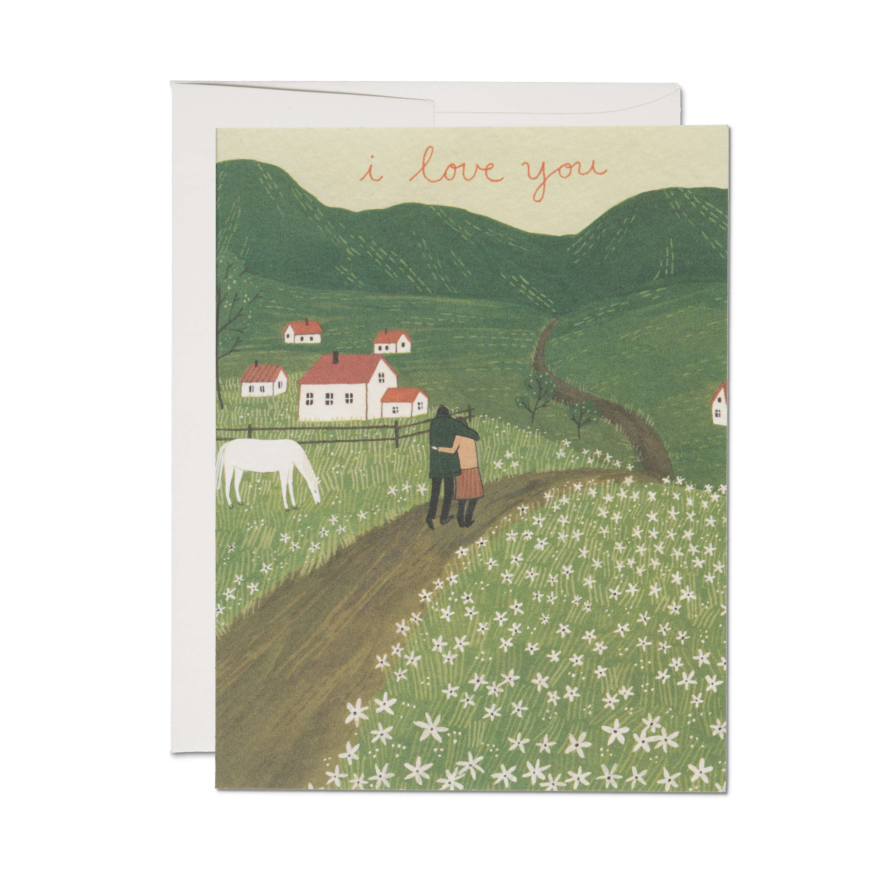 Along the Road greeting card Single