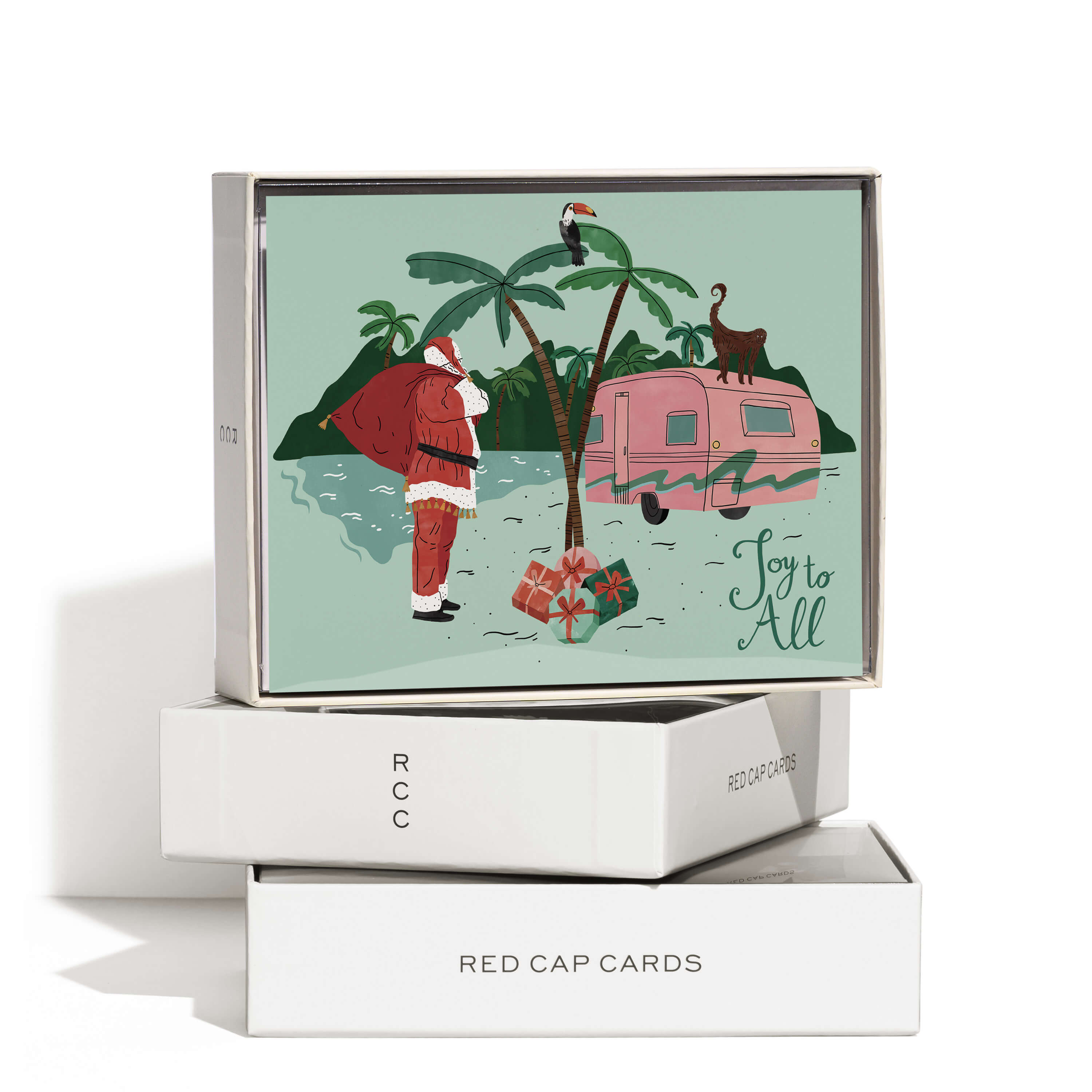 Santa Camper greeting card