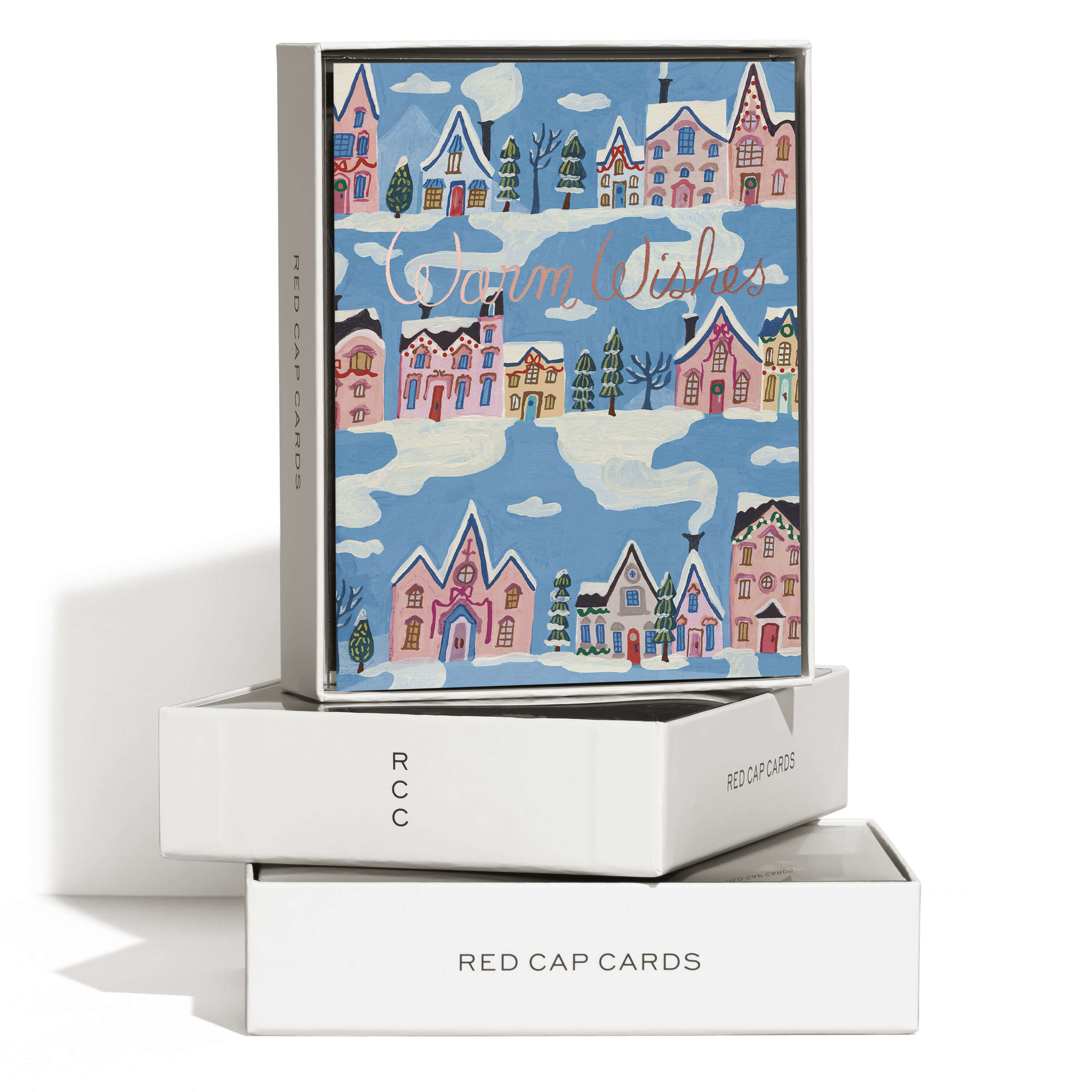 Little Pink Houses greeting card