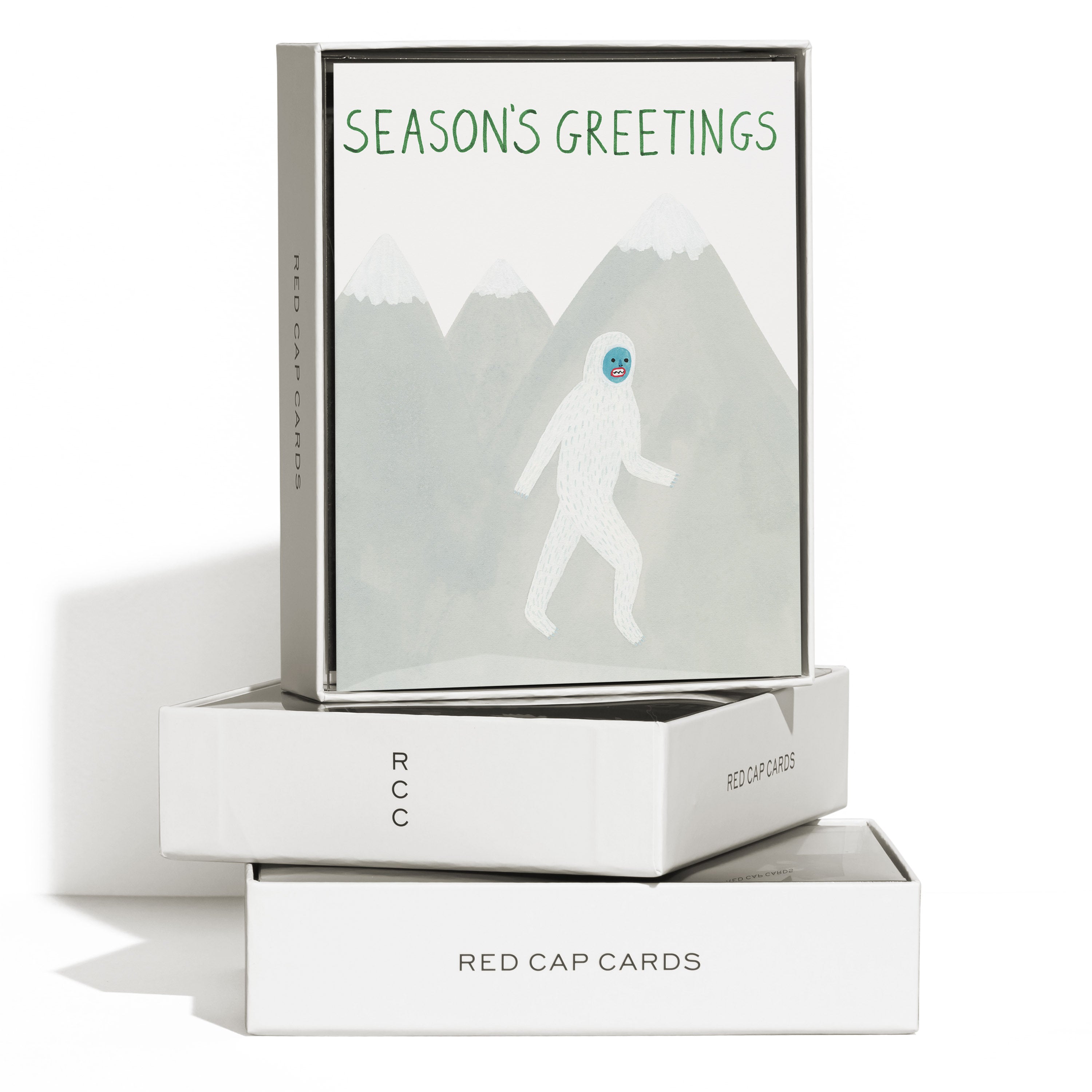 Holiday Yeti greeting card