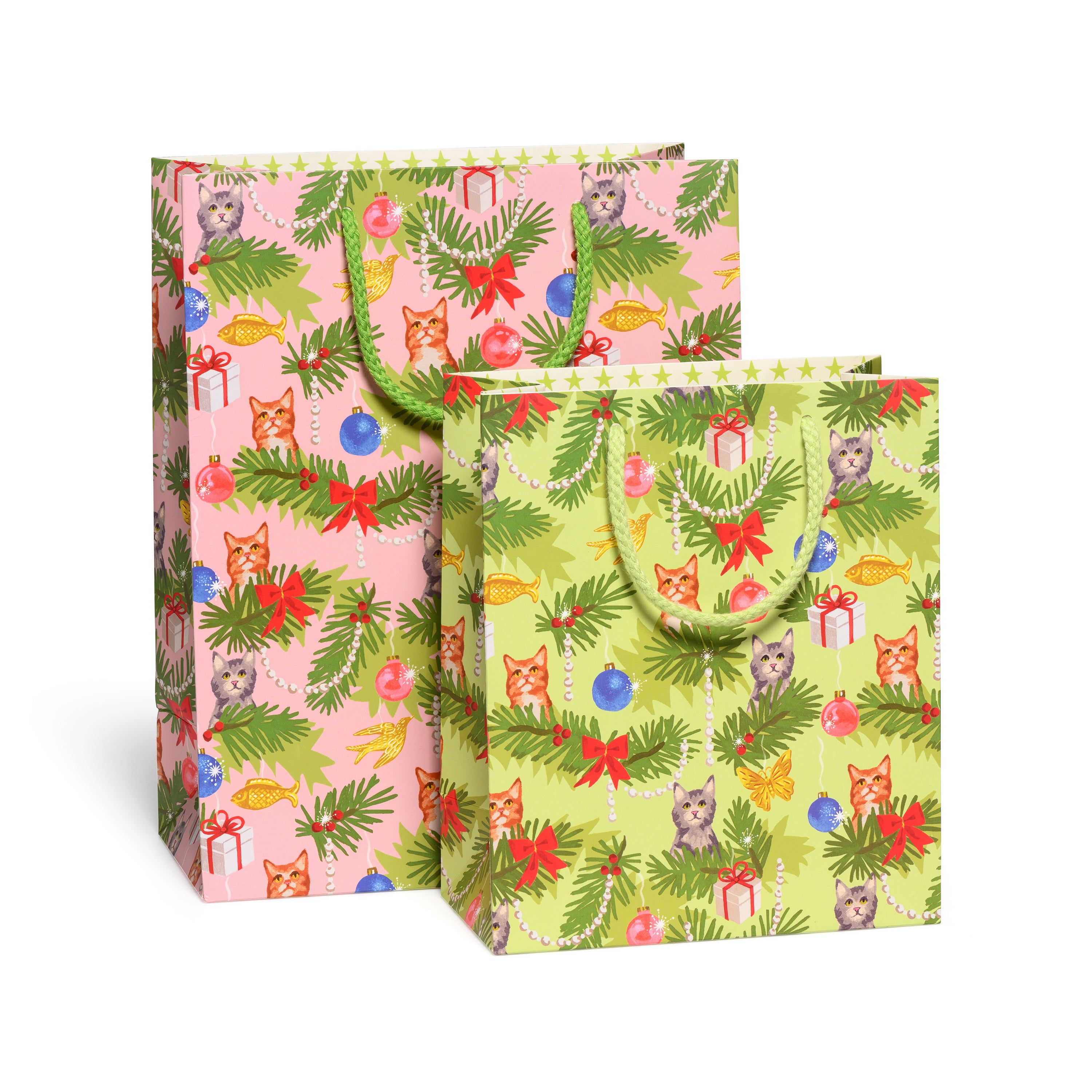 Christmas Cats large gift bag