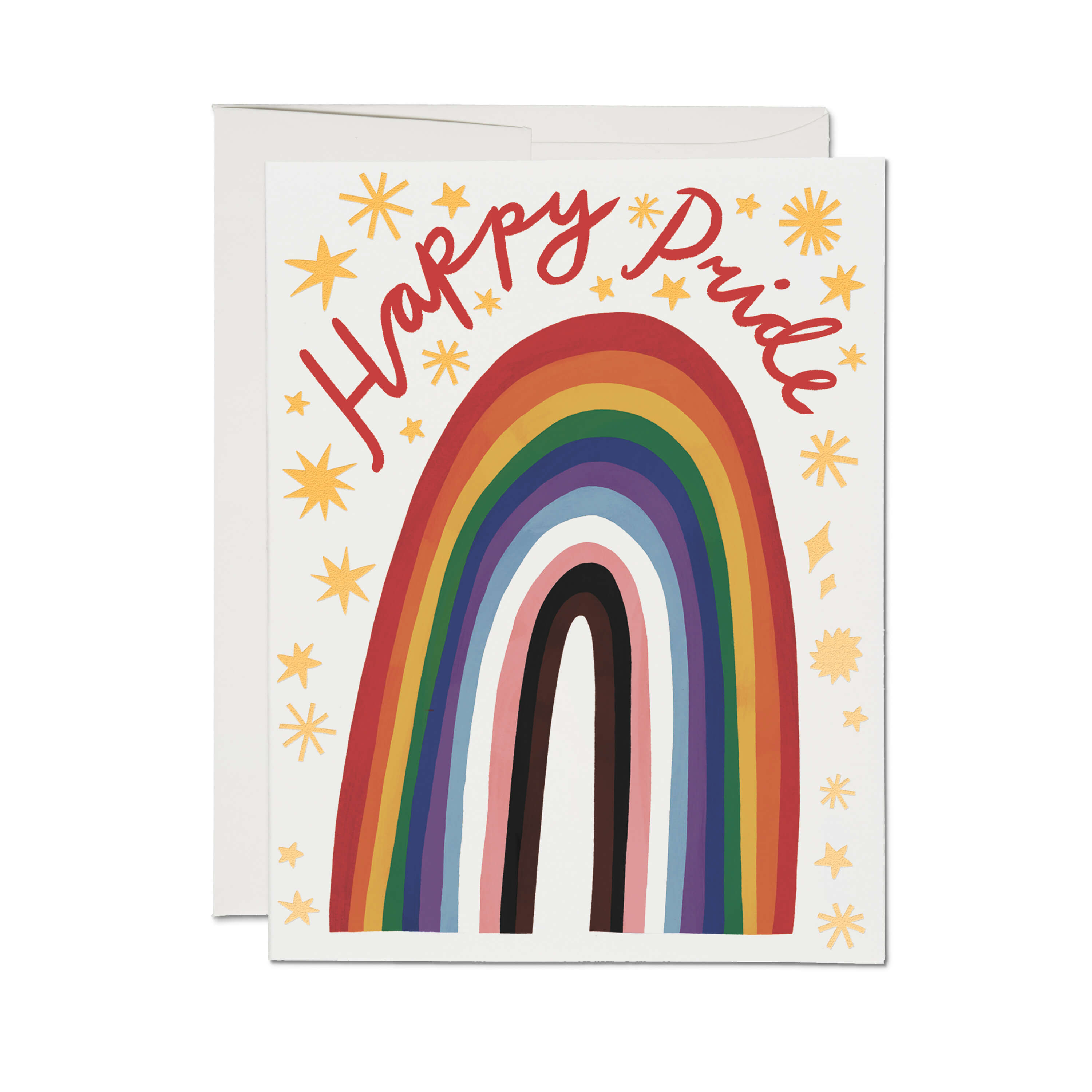 Rainbow Pride greeting card Single