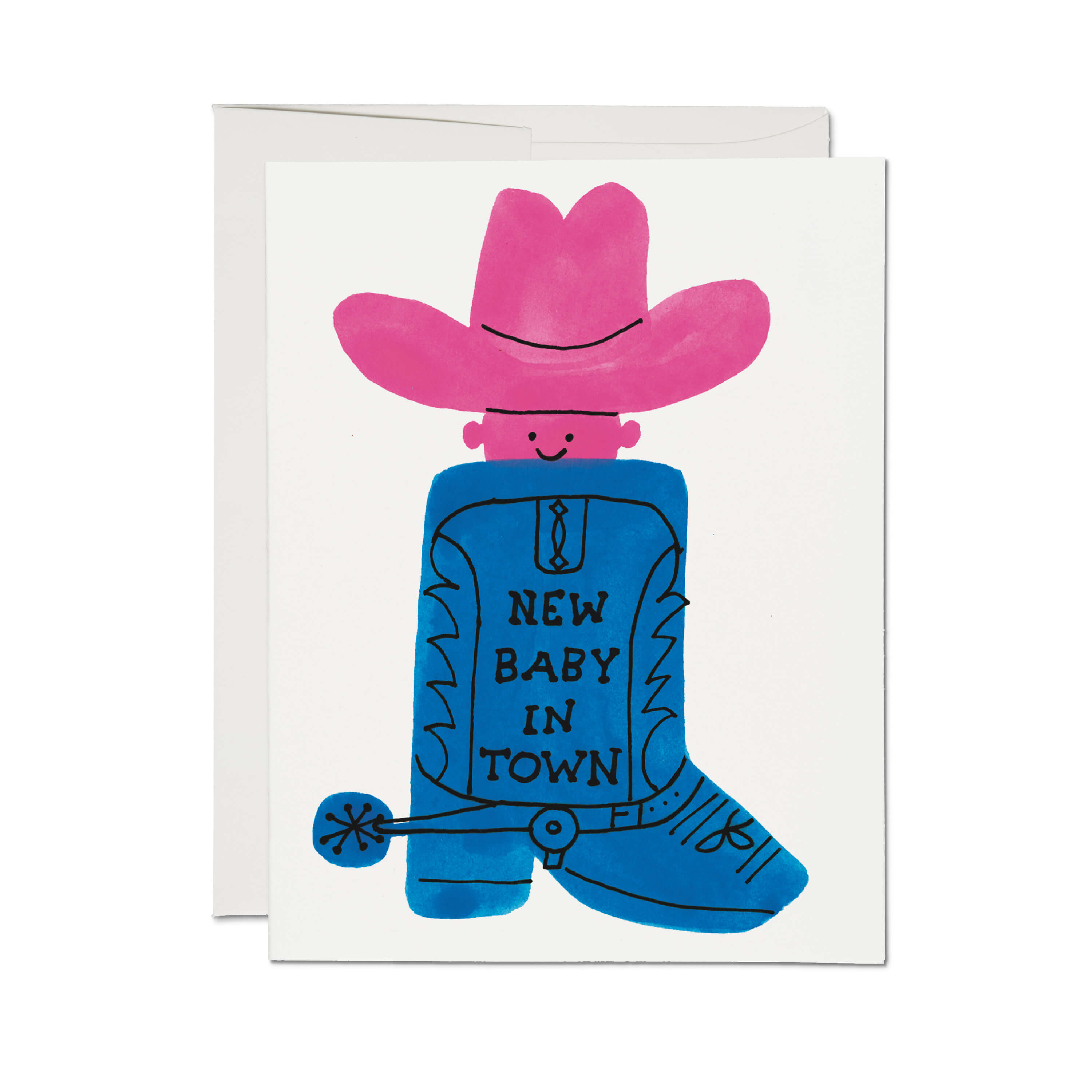 Boot Baby greeting card Single