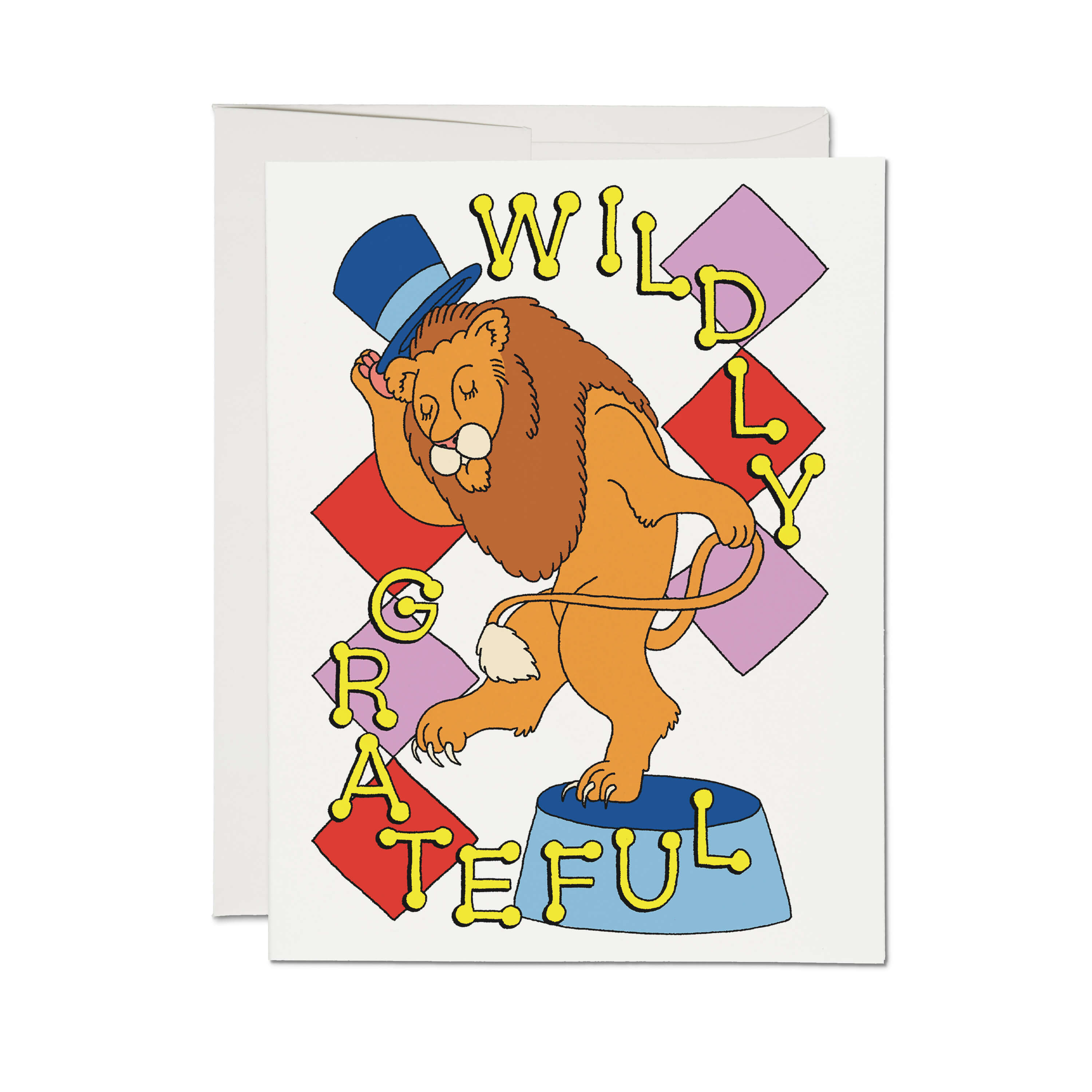 Wildly Grateful greeting card Single