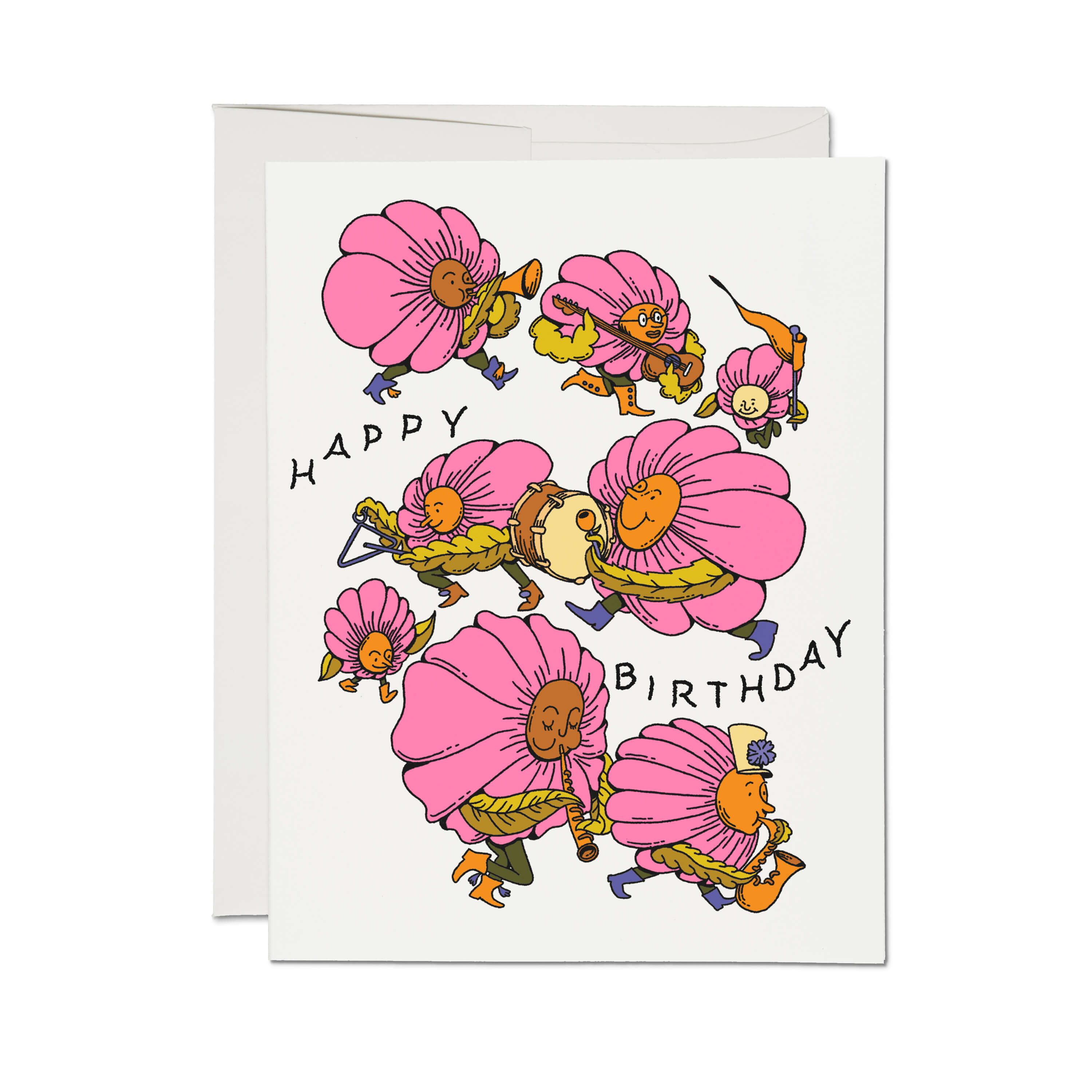 Birthday Band greeting card Single