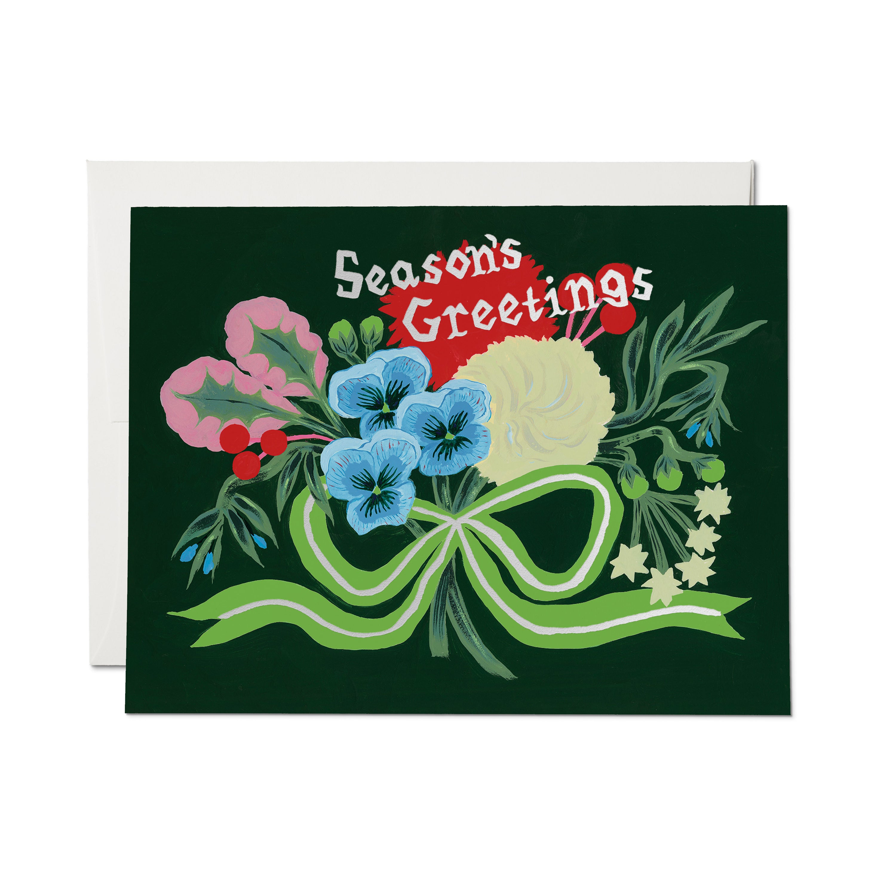 Holiday Bouquet greeting card Single