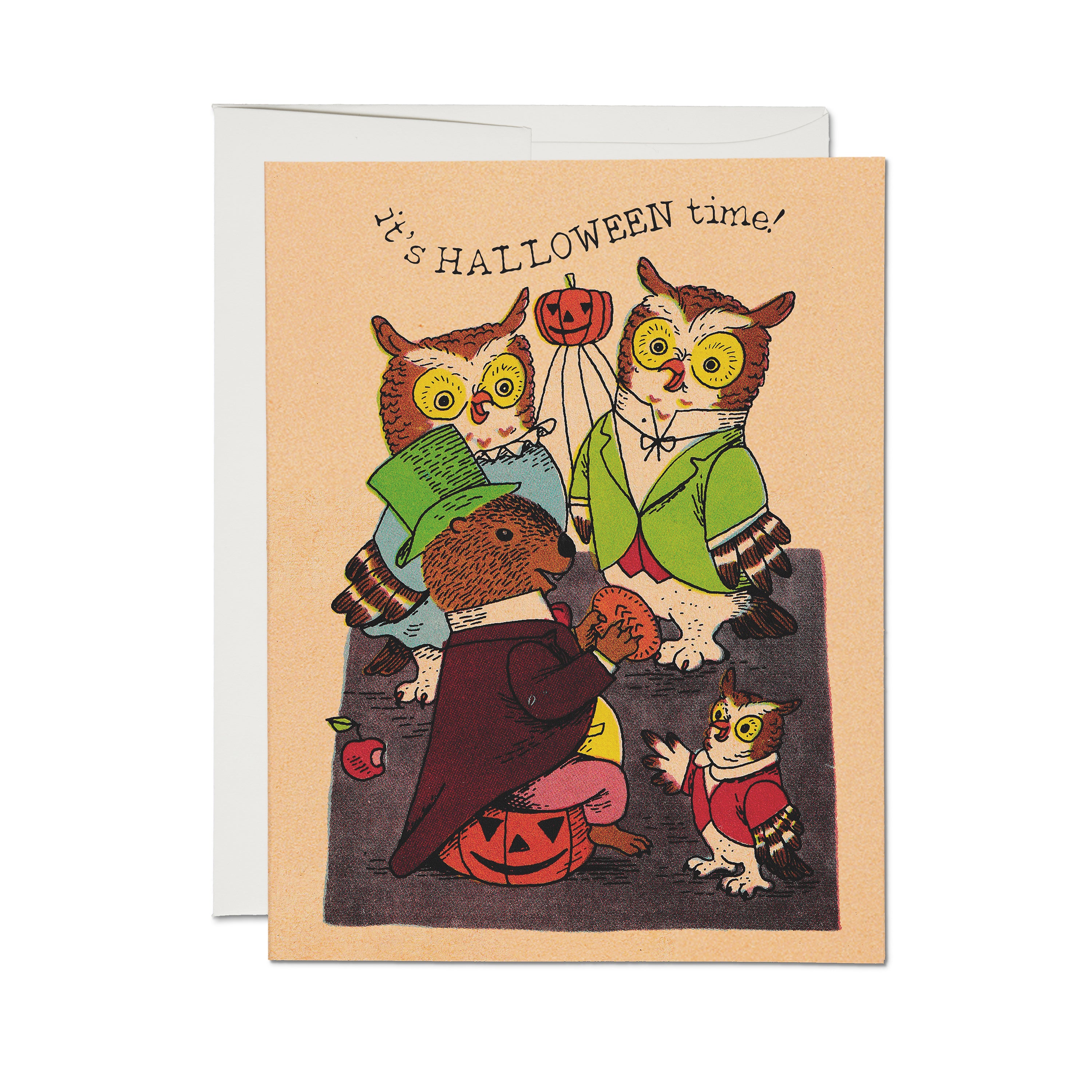 Halloween Time greeting card – Red Cap Cards