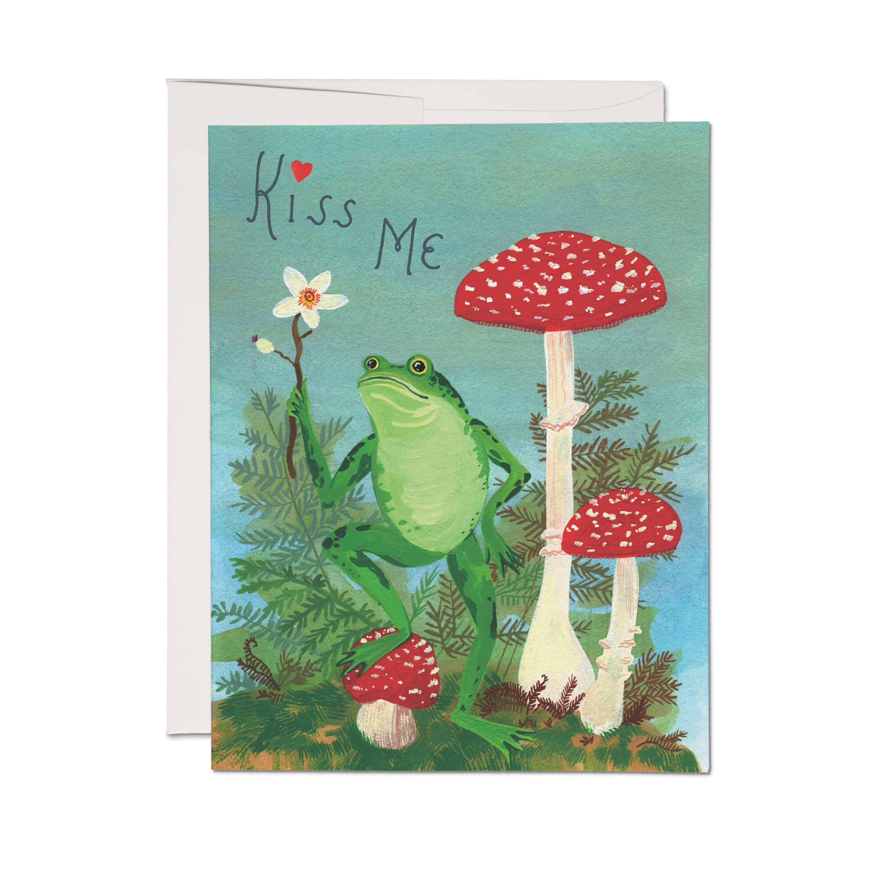 Kiss Me greeting card Single