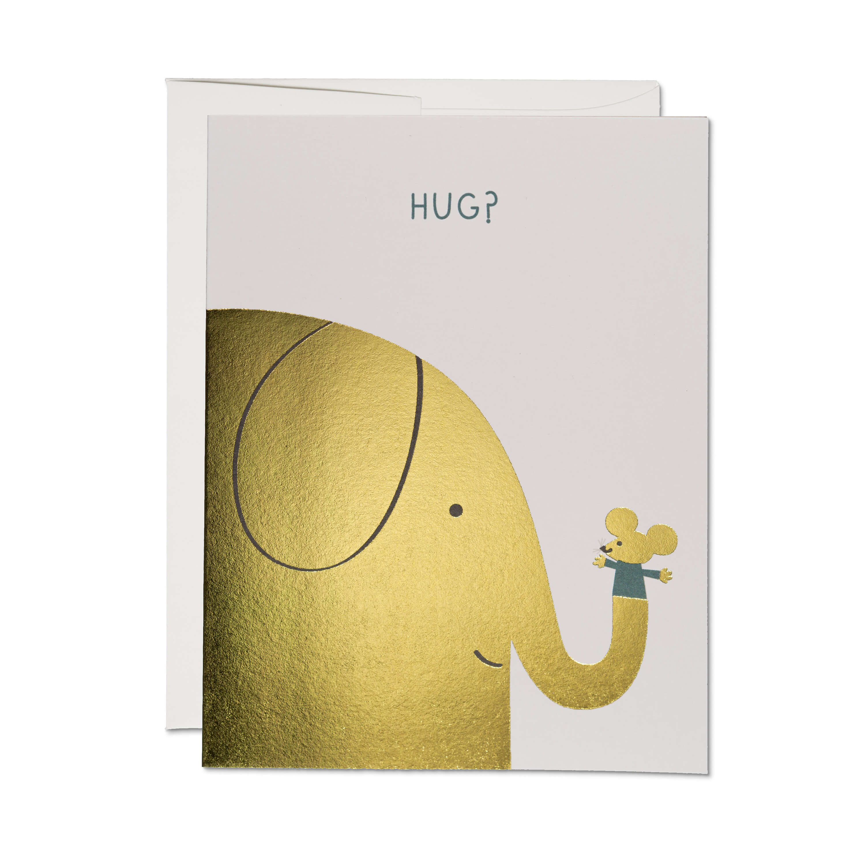 Elephant Hugs greeting card Single