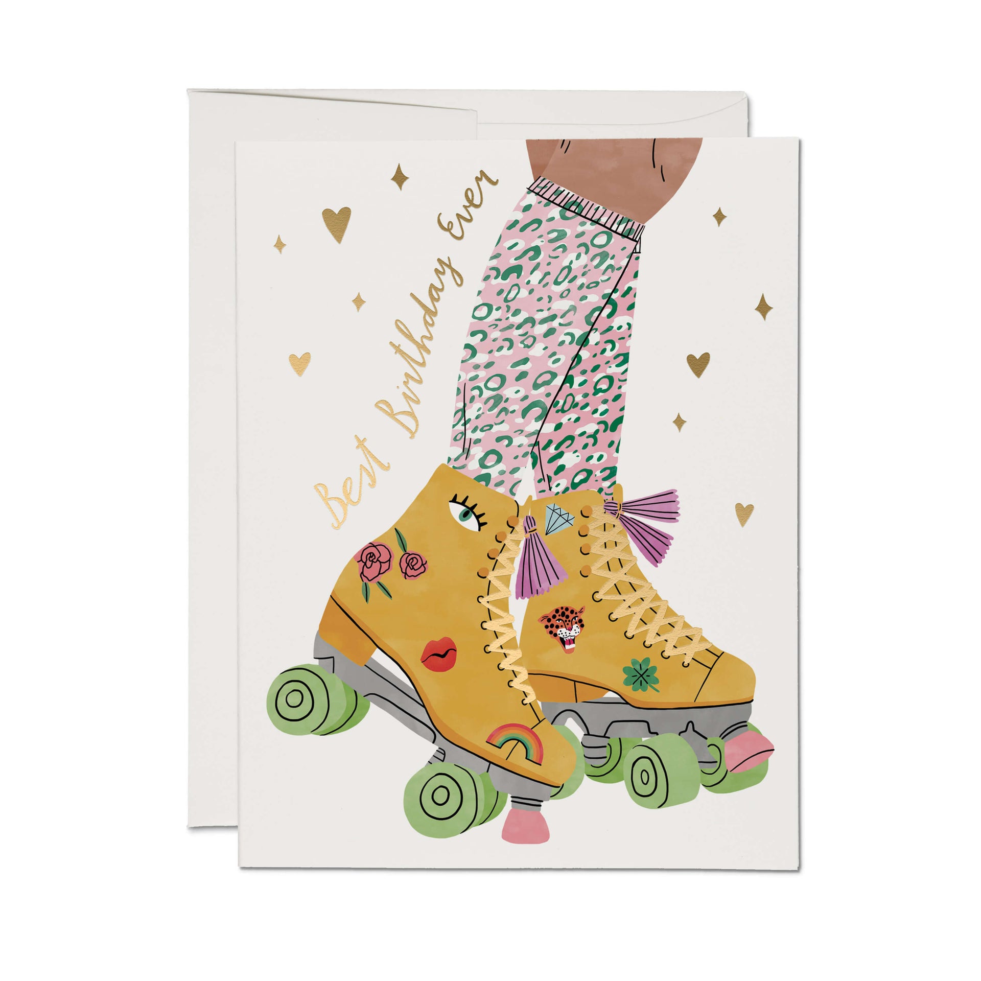 Roller Skate greeting card – Red Cap Cards
