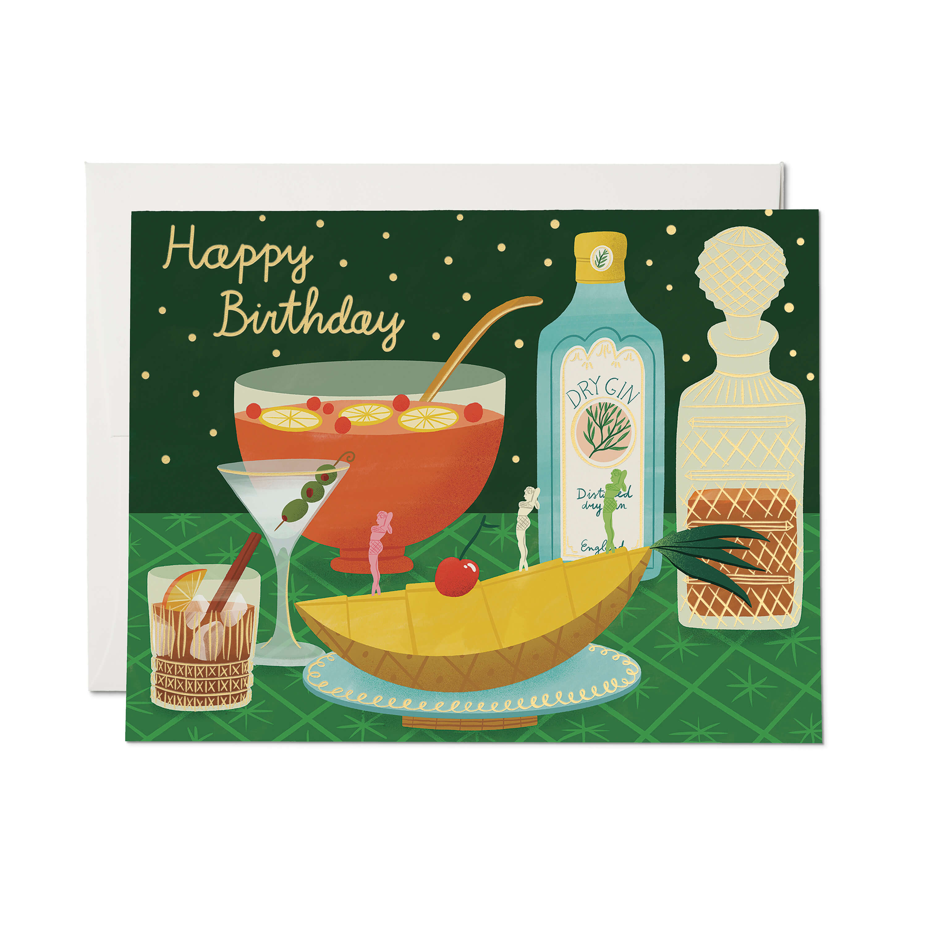 Boozy Birthday greeting card Single