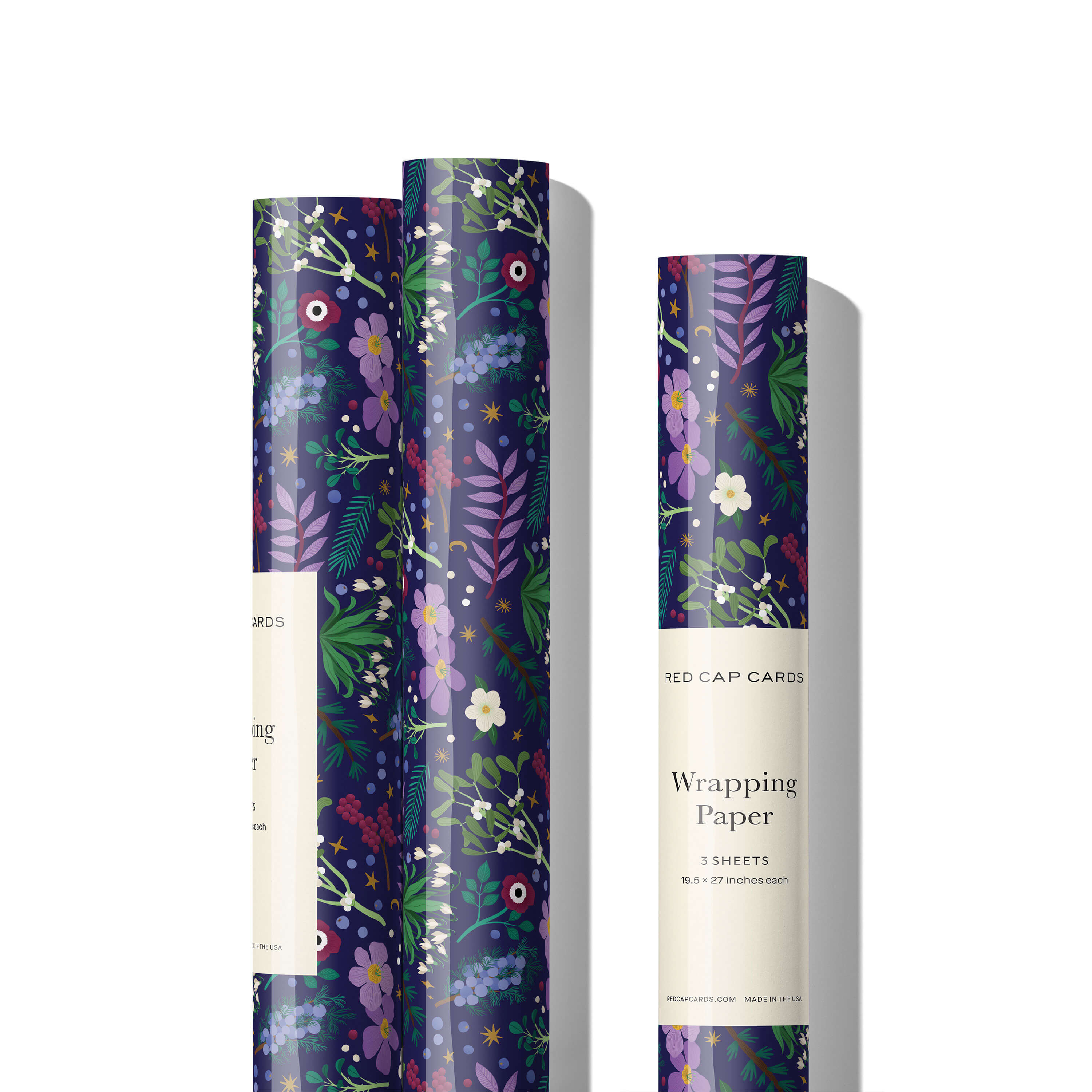 Winter Botanicals wrapping paper Single