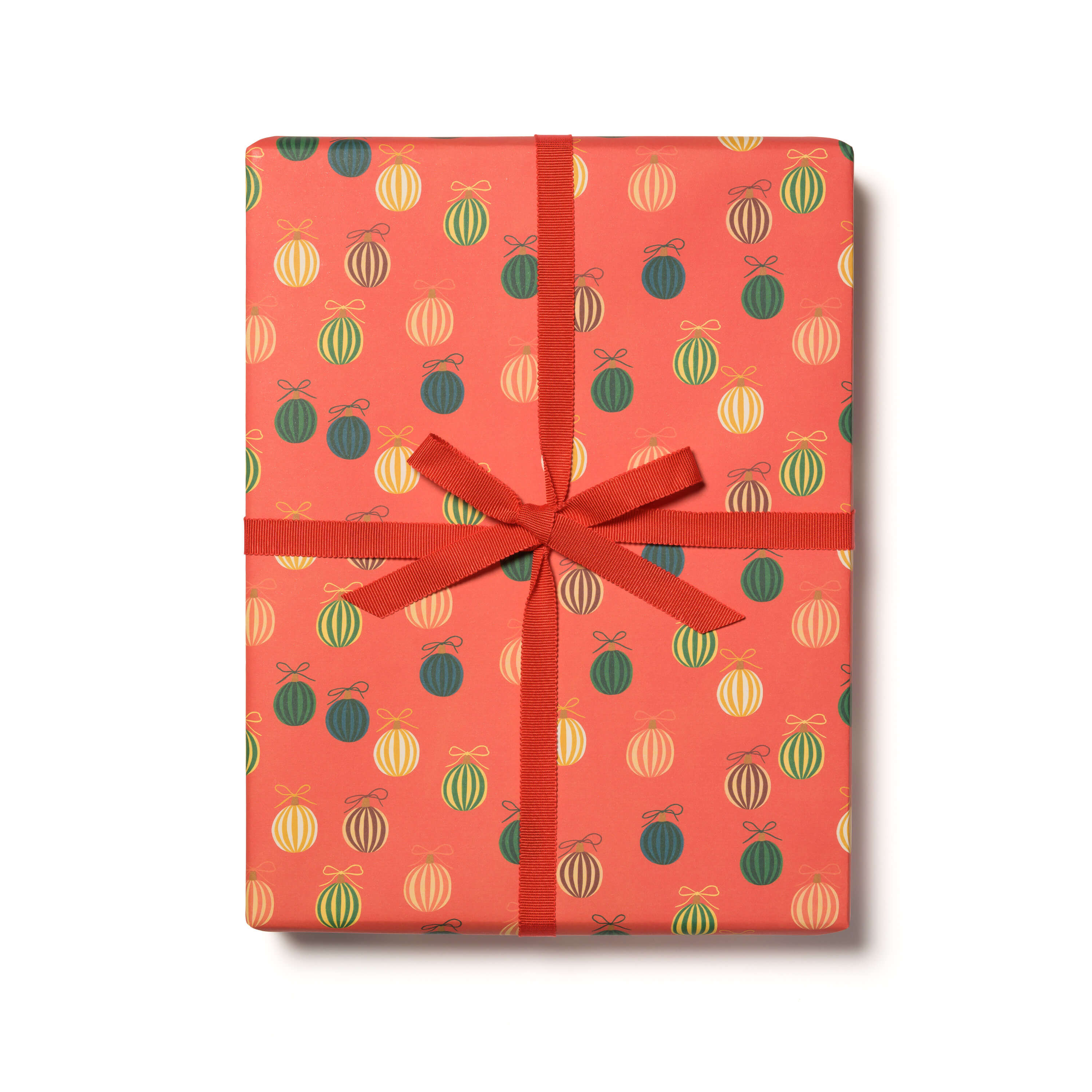 Merry Ornaments wrapping paper Single