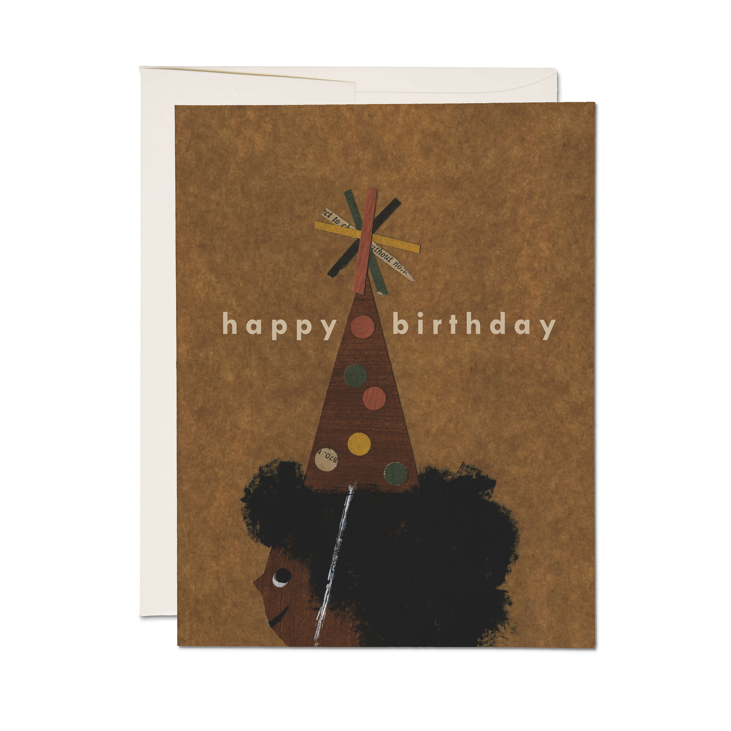 Afro Birthday greeting card Single