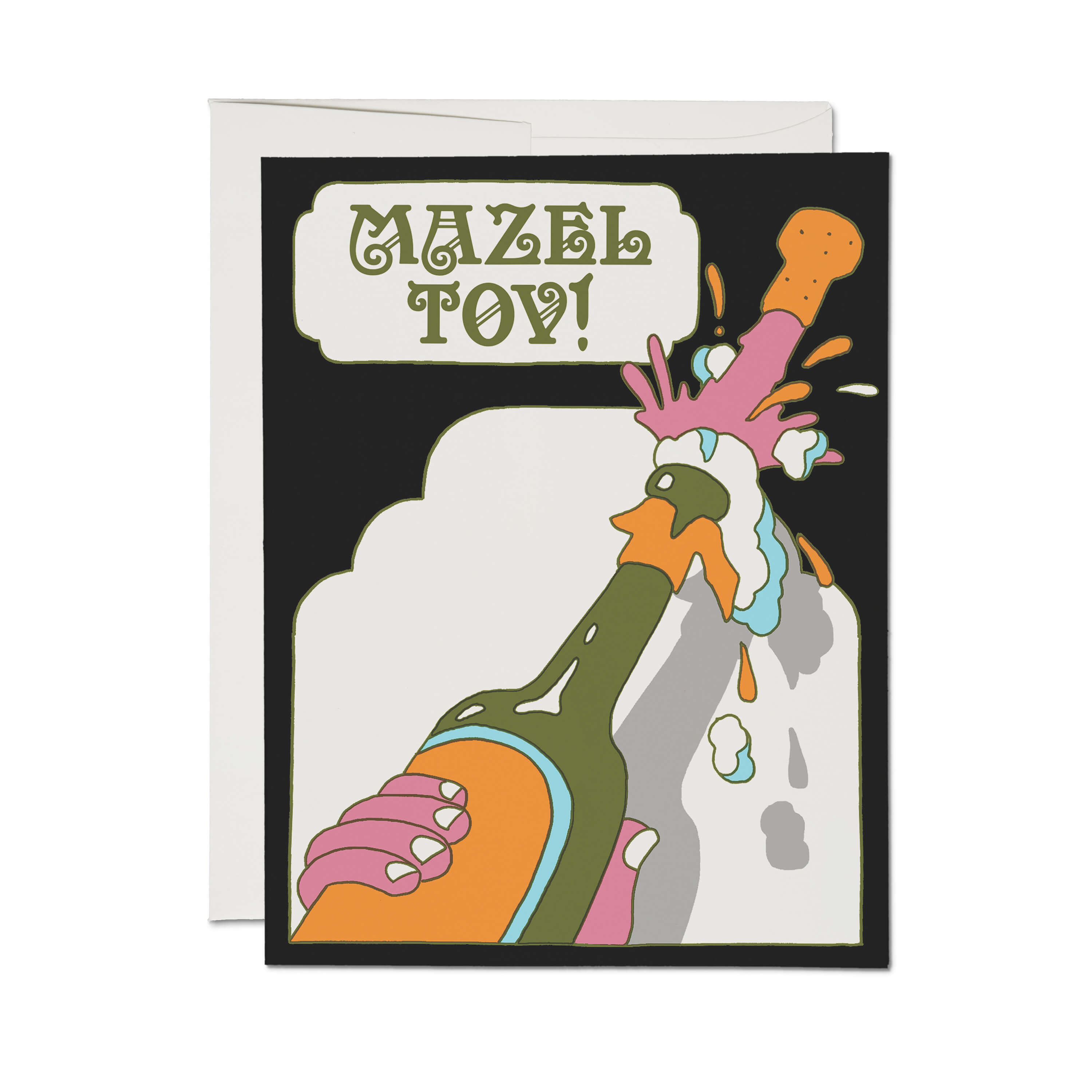 Mazel Tov greeting card Single