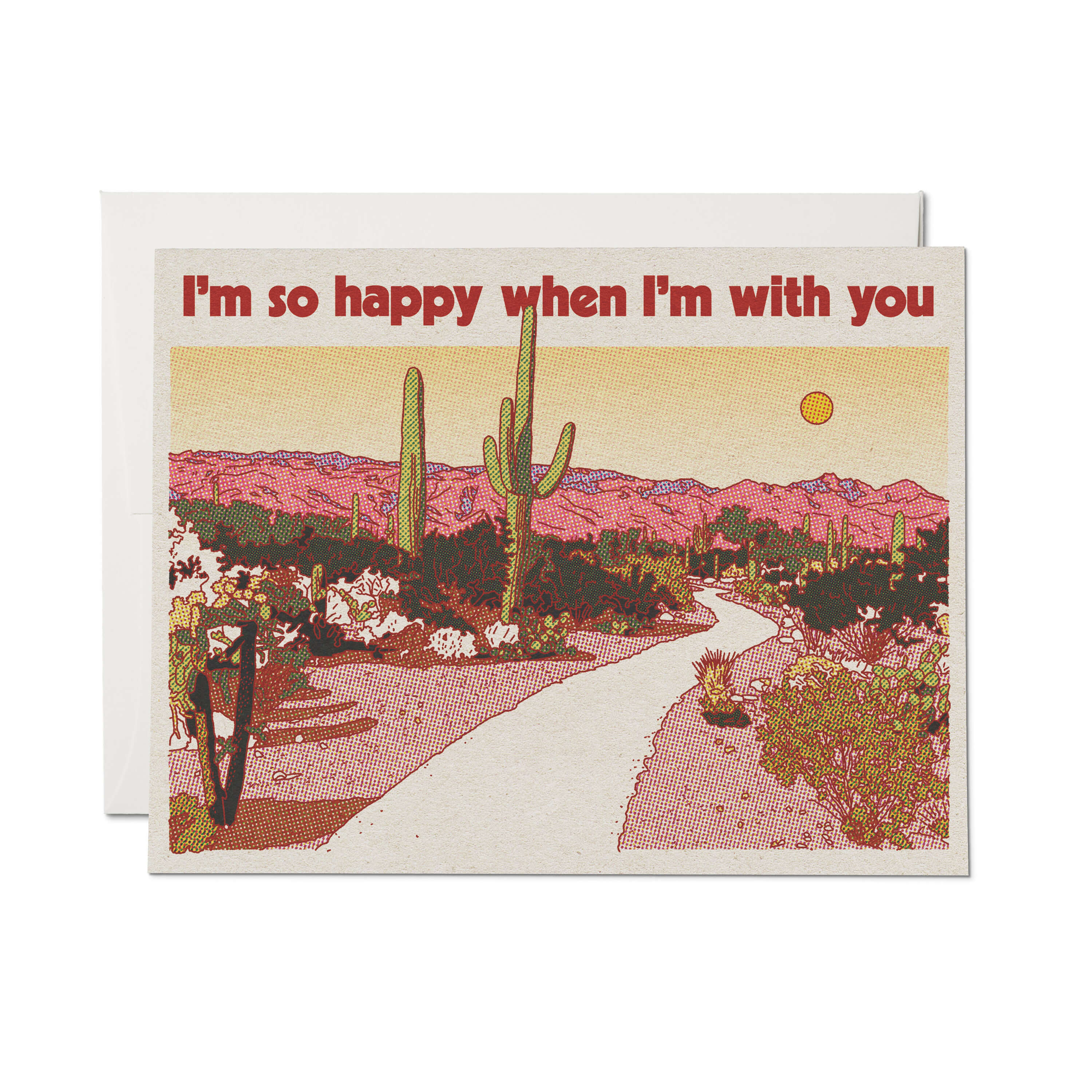 When I&#39;m with You greeting card Single