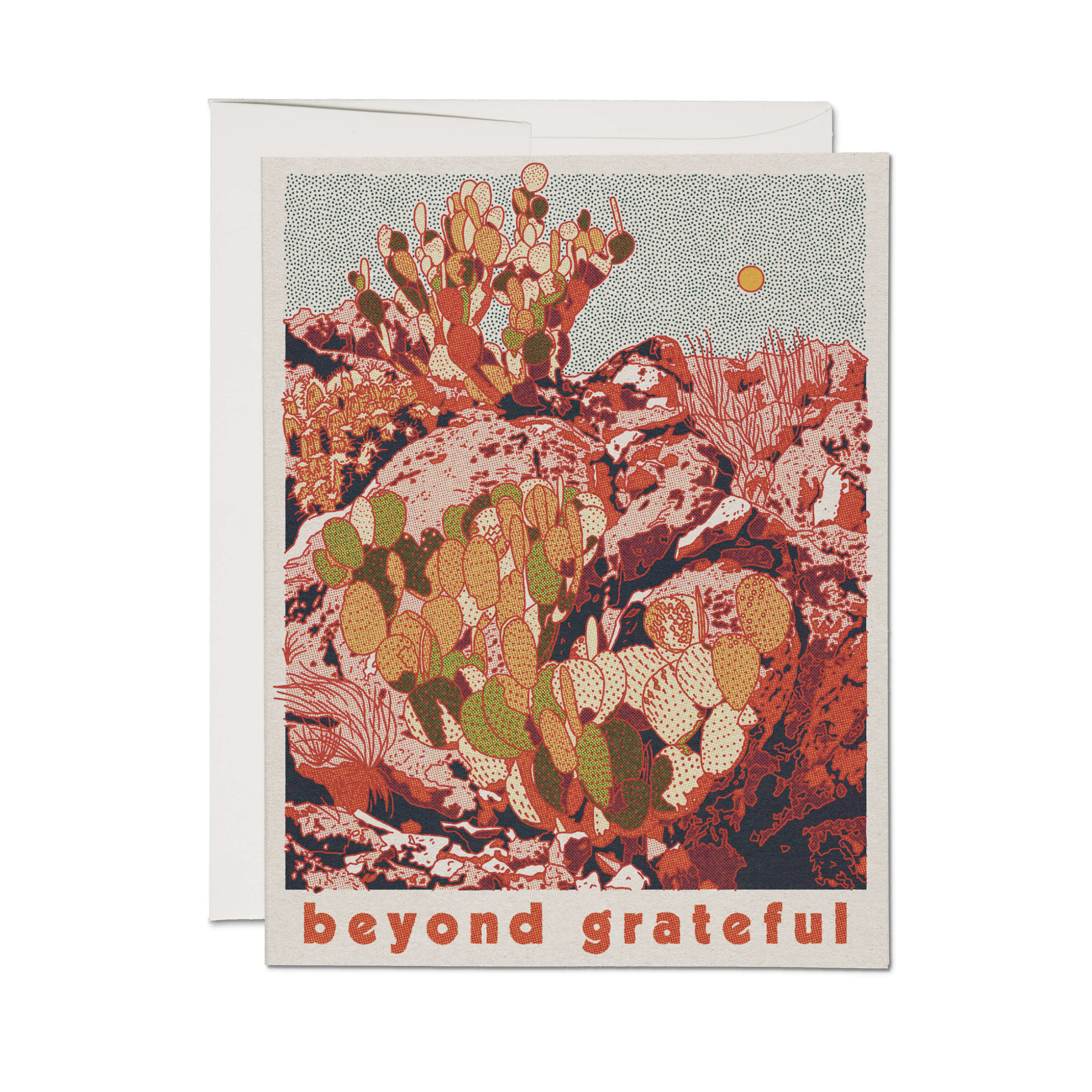 Gratitude Desert greeting card Single