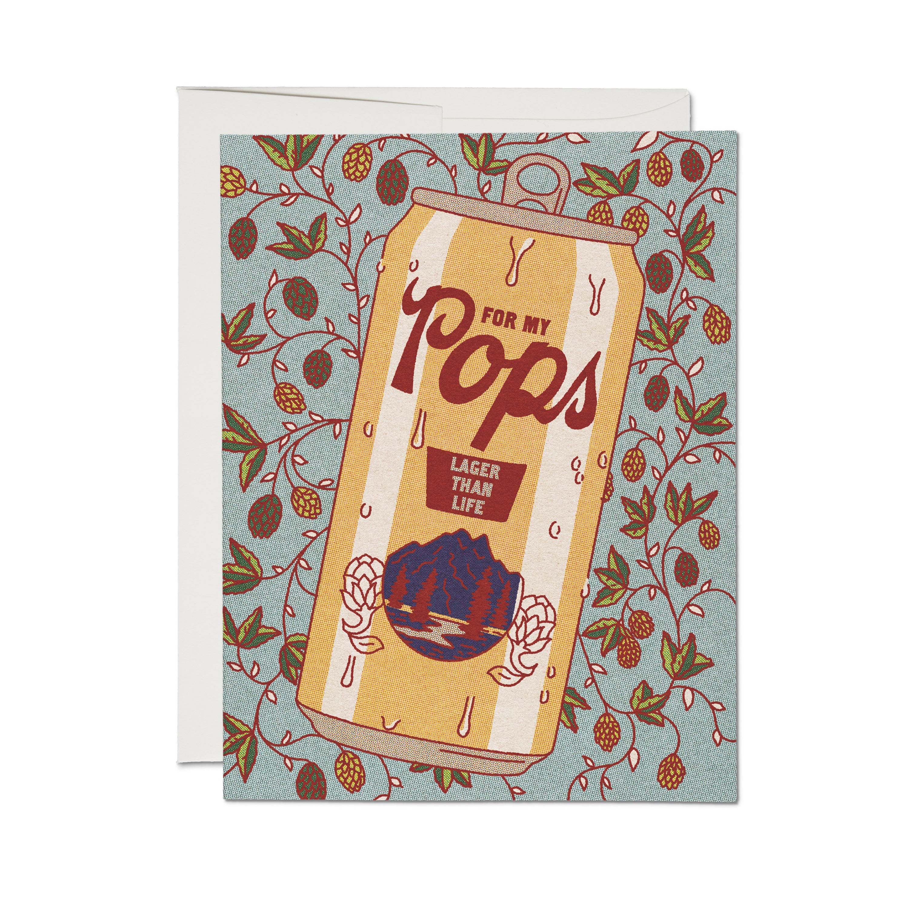 Lager Than Life greeting card Single